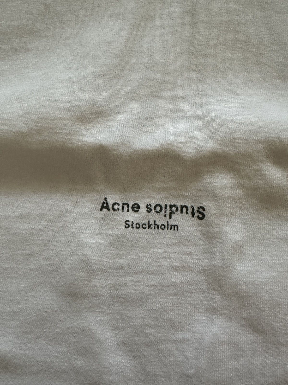 Acne Studios Acne Studios Stamp Logo T-shirt Optic White Size US L / EU 52-54 / 3 - 3 Thumbnail