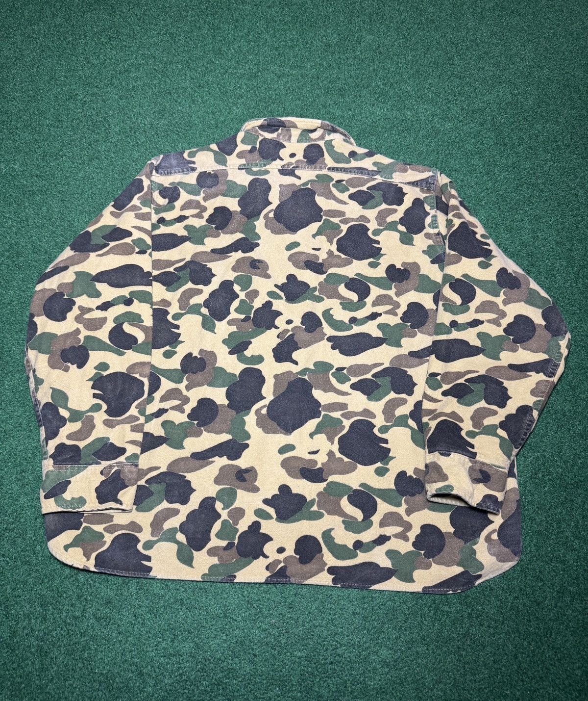 Woolrich Woolen Mills Woolrich Duck Camo Chamois Button Up Flannel 80s XXL Shirt Size US XXL / EU 58 / 5 - 4 Thumbnail