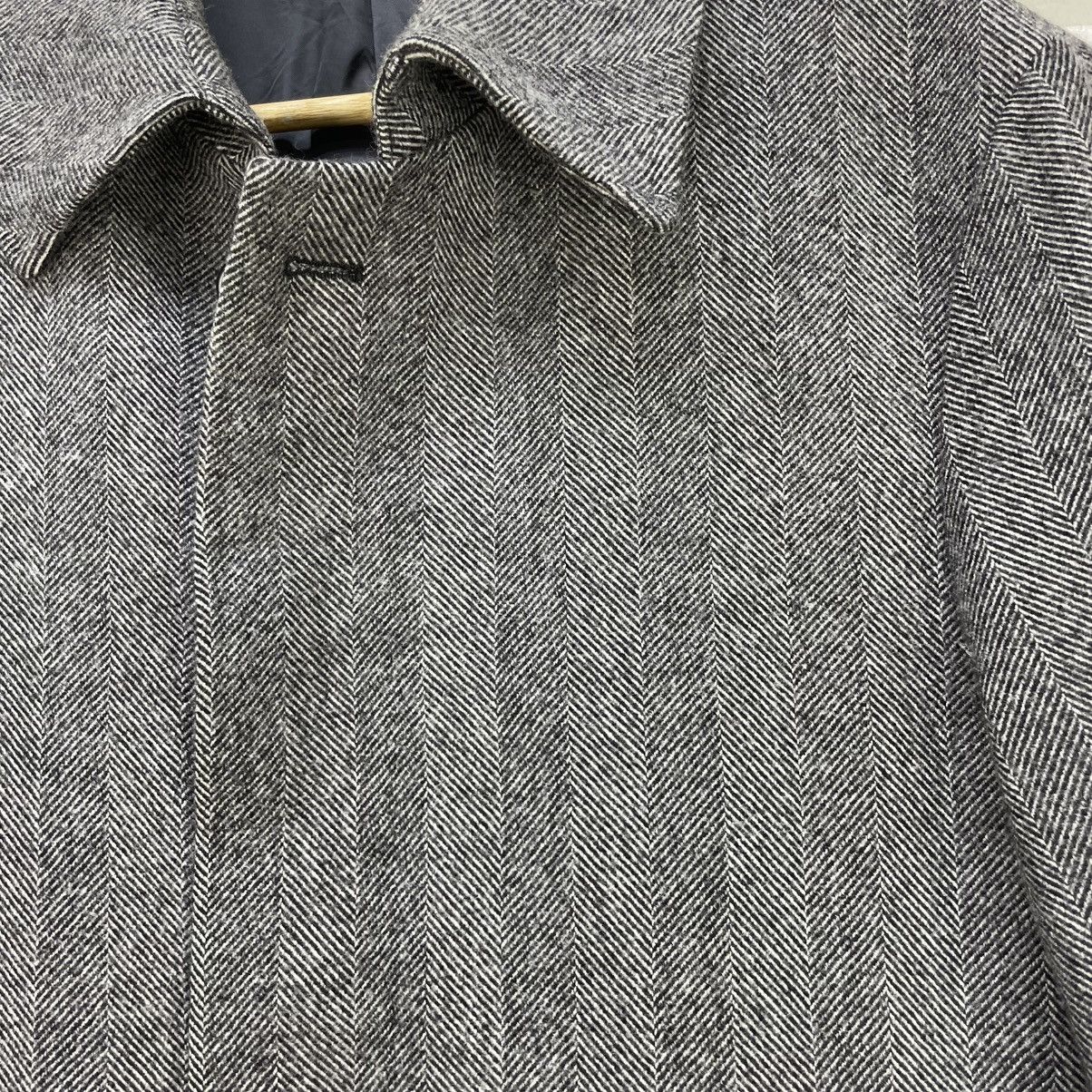 Autumn Cashmere 💥Vintage Loro Piana Herringbone Long Coat Jacket Size US L / EU 52-54 / 3 - 8 Thumbnail