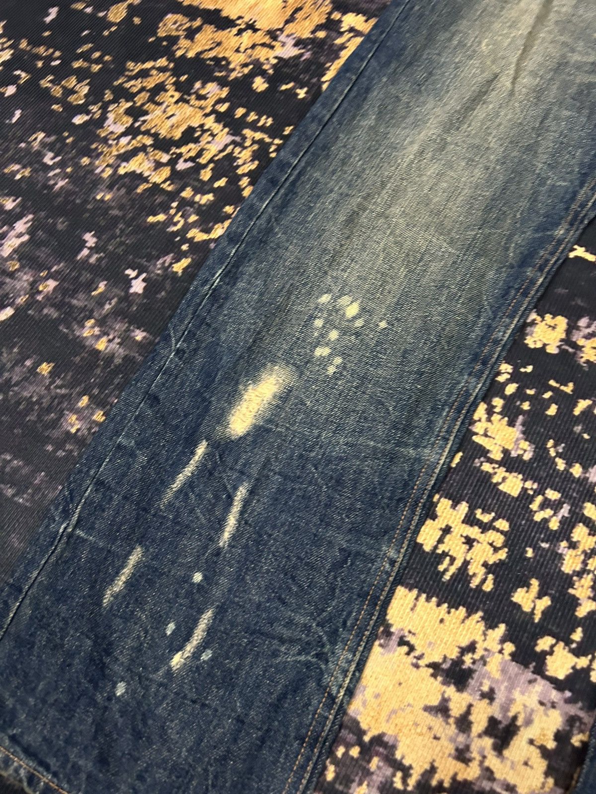 If Six Was Nine Japanese Brand Fur Pocket Back Ripped Jeans Size US 32 / EU 48 - 11 Thumbnail