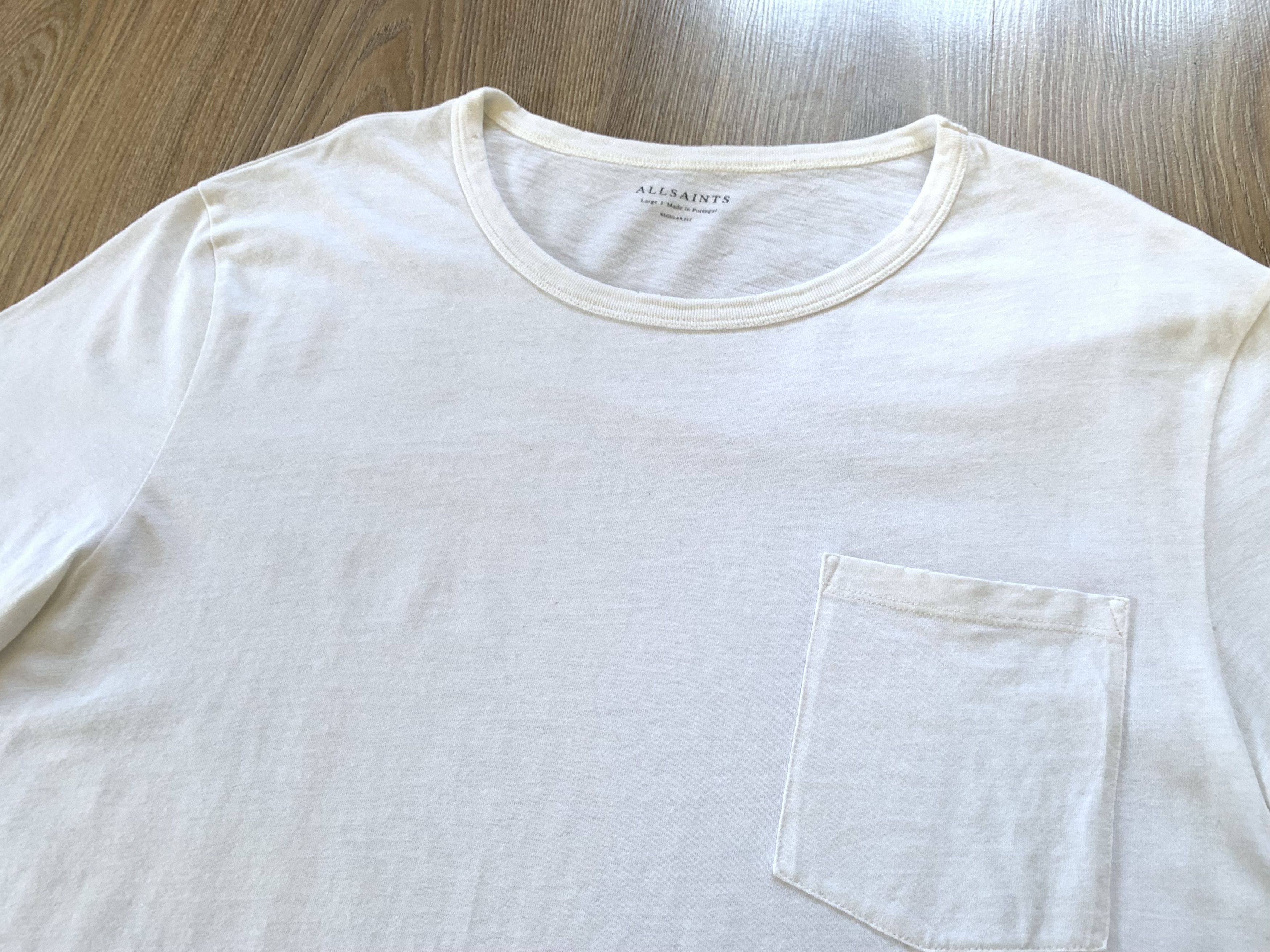 Allsaints Allsaints Regular Fit Pocket Basic Cotton T Shirt Size US L / EU 52-54 / 3 - 4 Thumbnail