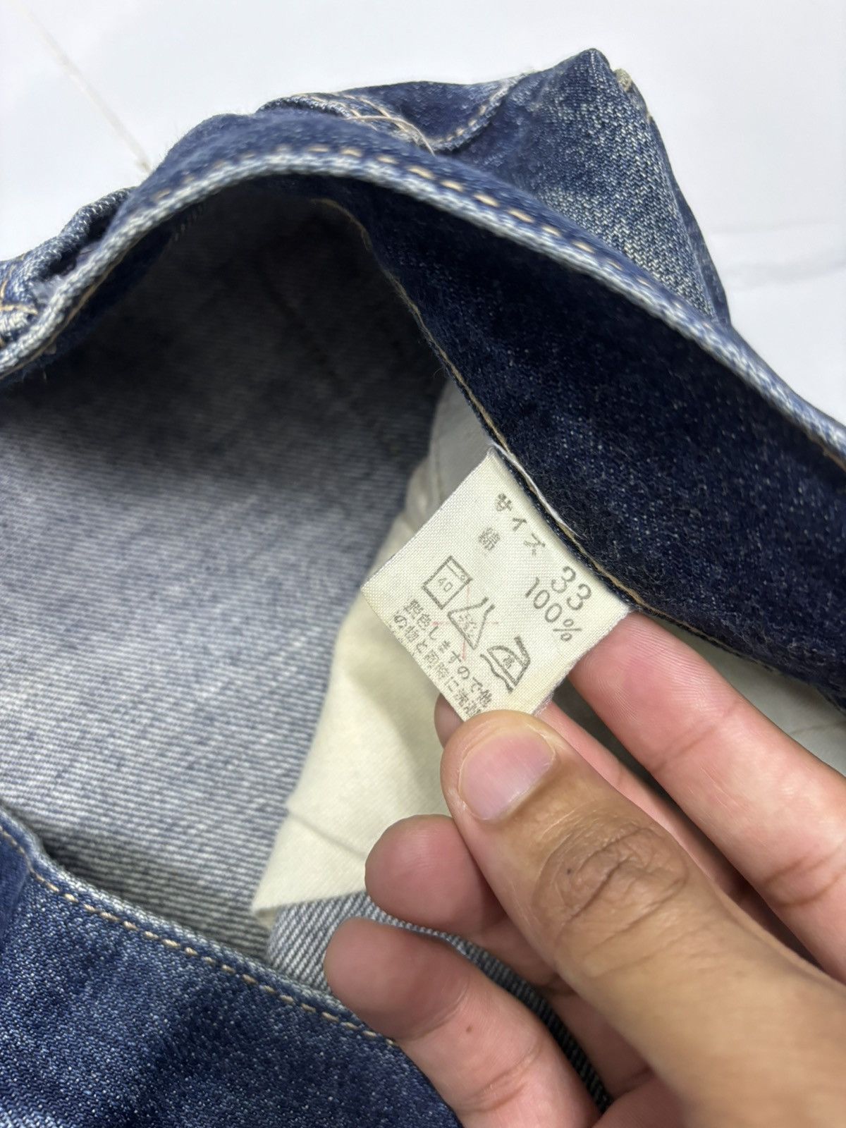 In The Attic 🔥VINTAGE IN THE ATTIC DISTRESS RIPS CUSTOM MADE DENIM JEANS Size US 34 / EU 50 - 13 Thumbnail