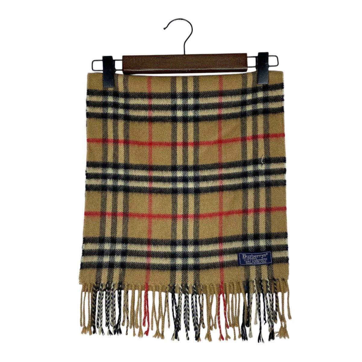 Burberry × Vintage Vintage Burberry Nova Checked Cashmere Scarf Muffler Size ONE SIZE - 7 Thumbnail