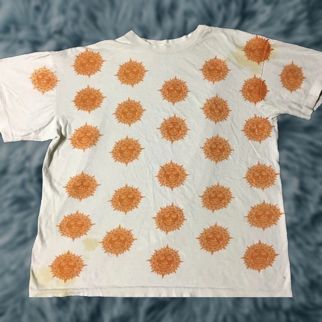 Moonstar VINTAGE All Over Print Shirt M L White 80s Sun Faded Distressed AOP Single Stitch Eclipse 90s Grunge Beach Surf Rock USA Mens Shirt Size US M / EU 48-50 / 2 - 1 Thumbnail