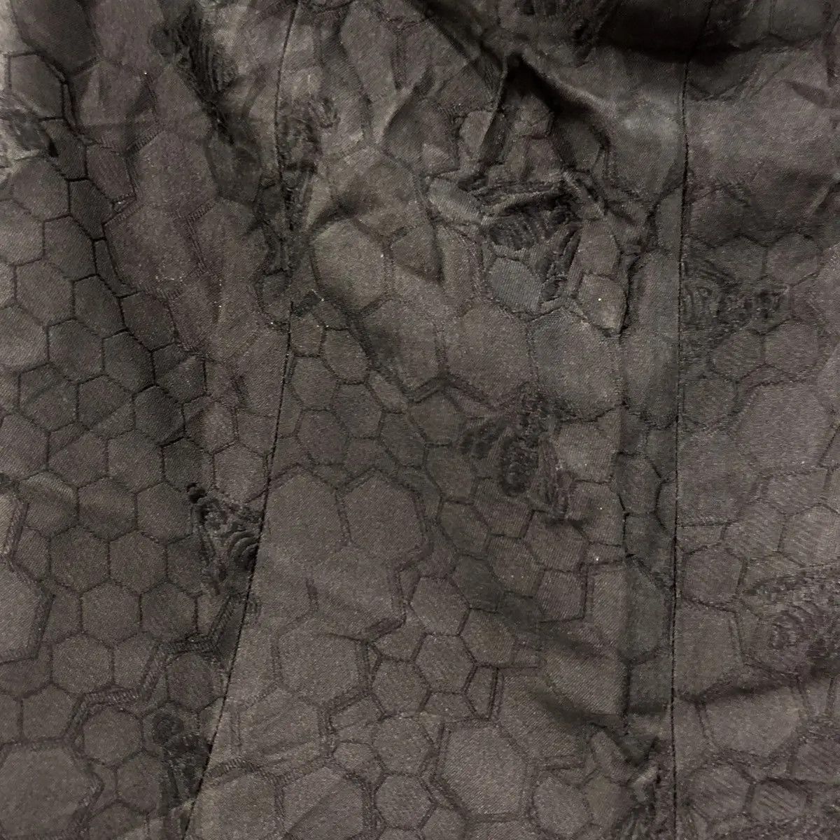 Alexander McQueen Vtg ALEXANDER MCQUEEN Bees Monogram Logo Silk Pant Trouser Size 26" / US 2 / IT 38 - 7 Thumbnail