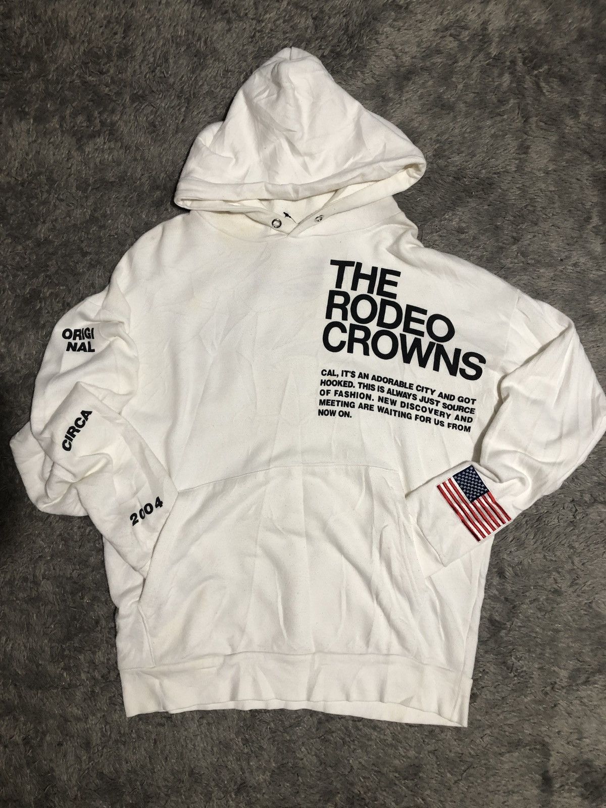 Japanese Brand RODEO CROWN SPELLOUT HOODIE Size US L / EU 52-54 / 3 - 1 Thumbnail
