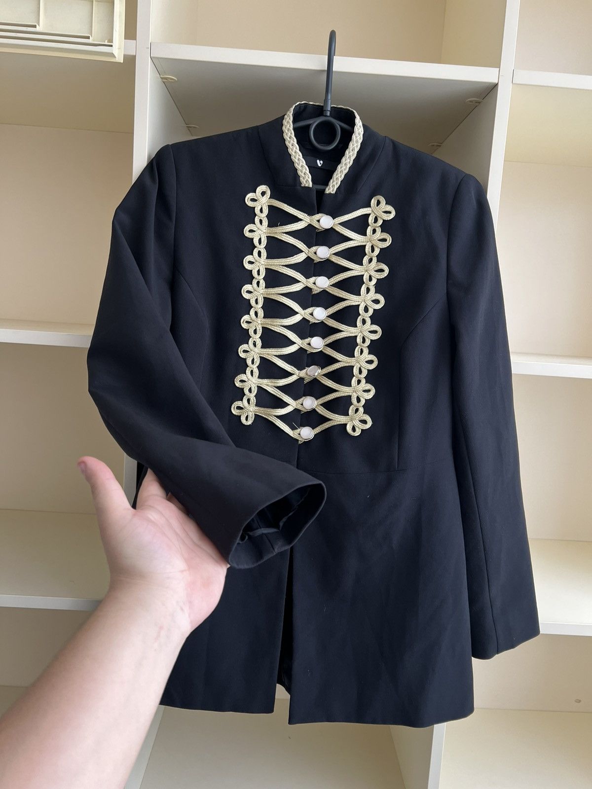 Vintage Napoleonic Style Military Blazer V By Very Gold Embroidery Size M / US 6-8 / IT 42-44 - 9 Thumbnail