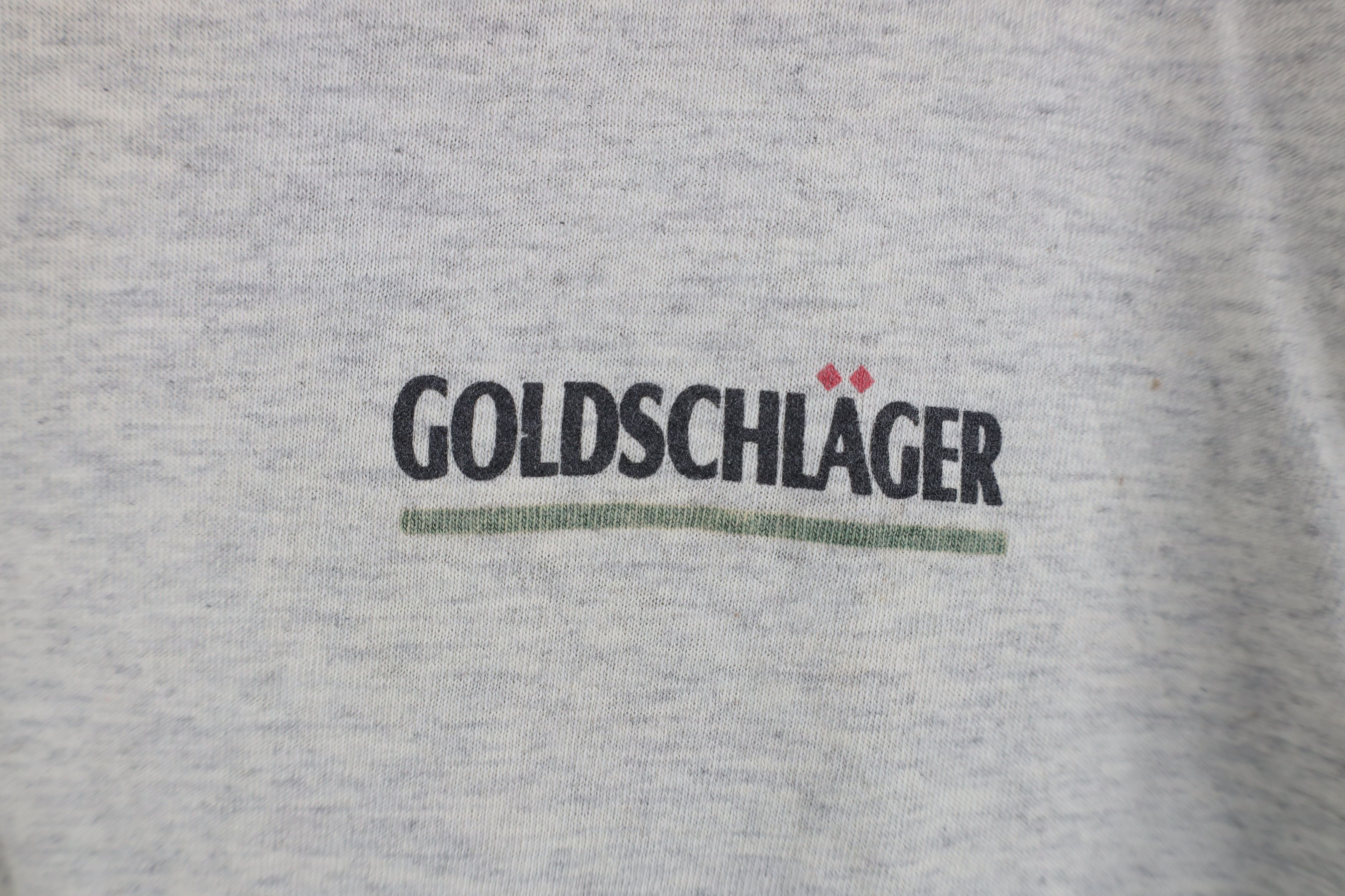 Vintage Vintage 90s Streetwear Spell Out Goldschlager T-Shirt Gray Size US XL / EU 56 / 4 - 4 Thumbnail