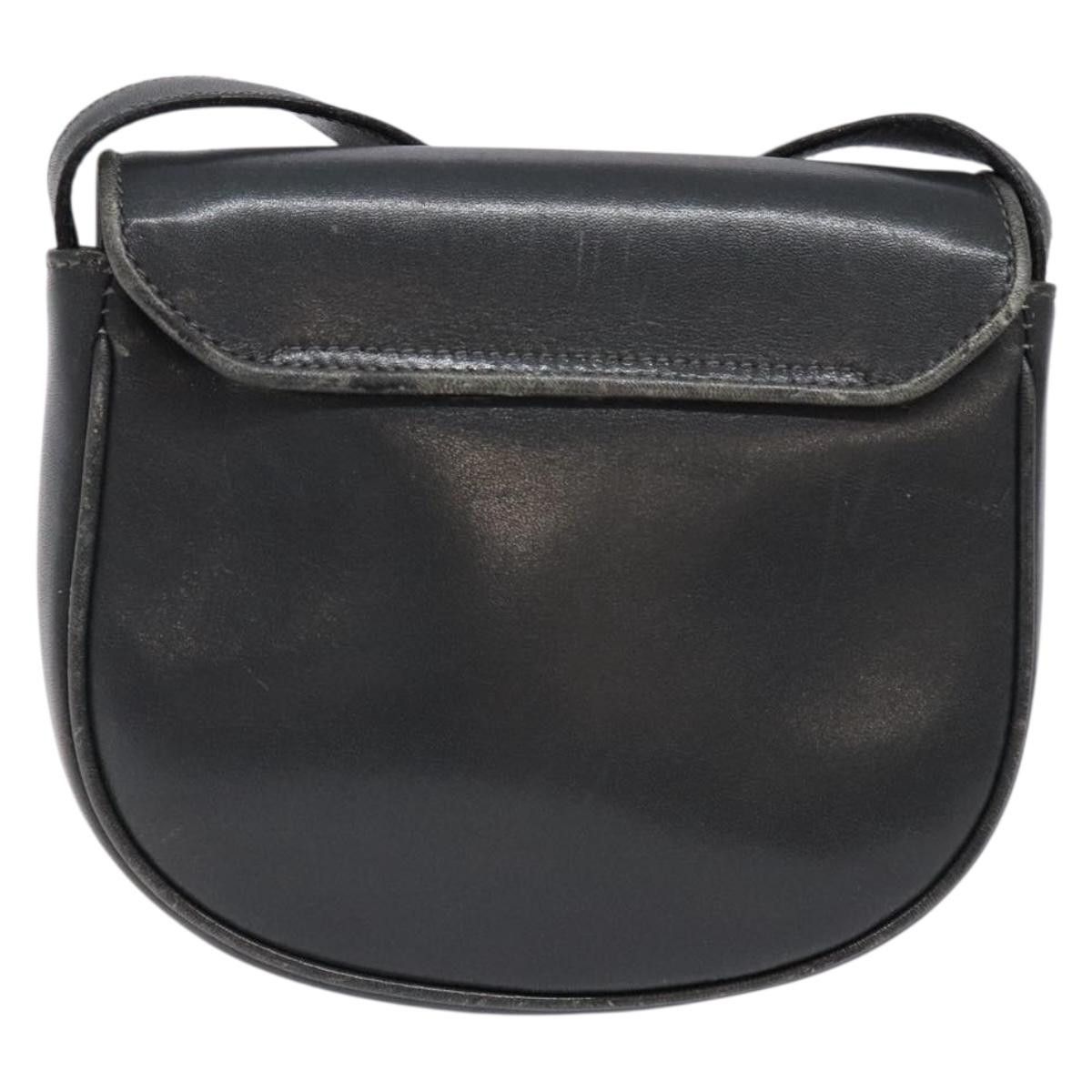 Celine CELINE Shoulder Bag Leather Gray Gold Size ONE SIZE - 3 Thumbnail