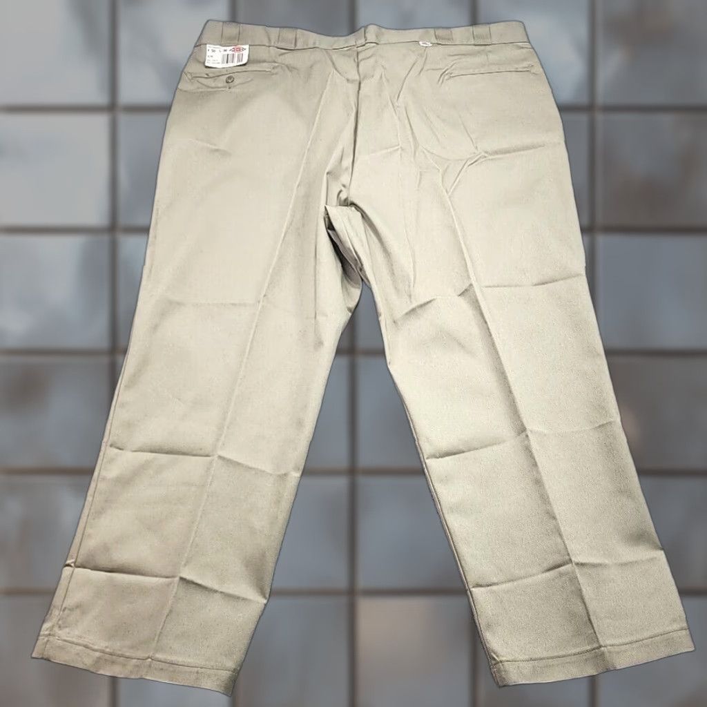 Dickies VINTAGE Dickies 874A Khaki Chino Pants Flat Front 50X30 Beige Workwear Mens NWT Dickies 874A Size US 34 / EU 50 - 1 Thumbnail
