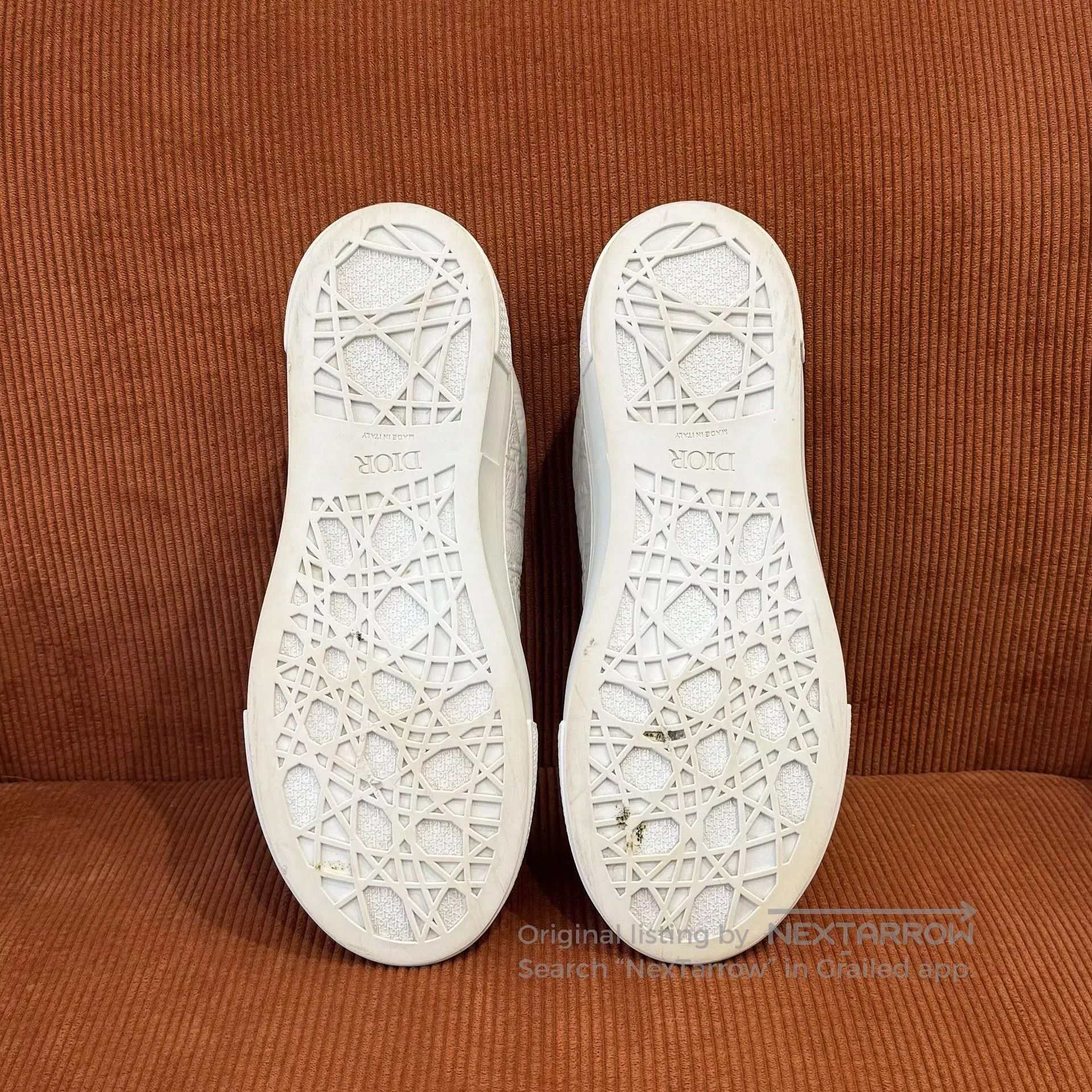 Dior Dior B33 Leather Monogram White Sneakers. Size US 8 / EU 41 - 6 Thumbnail