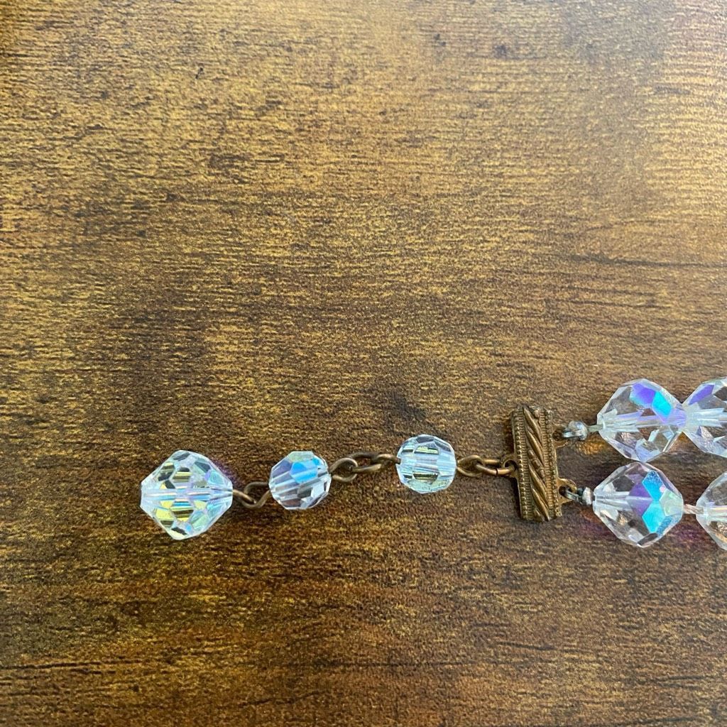 Jewelry Jewelry necklace earrings and bracelet set Iridescent clear Size ONE SIZE - 7 Thumbnail