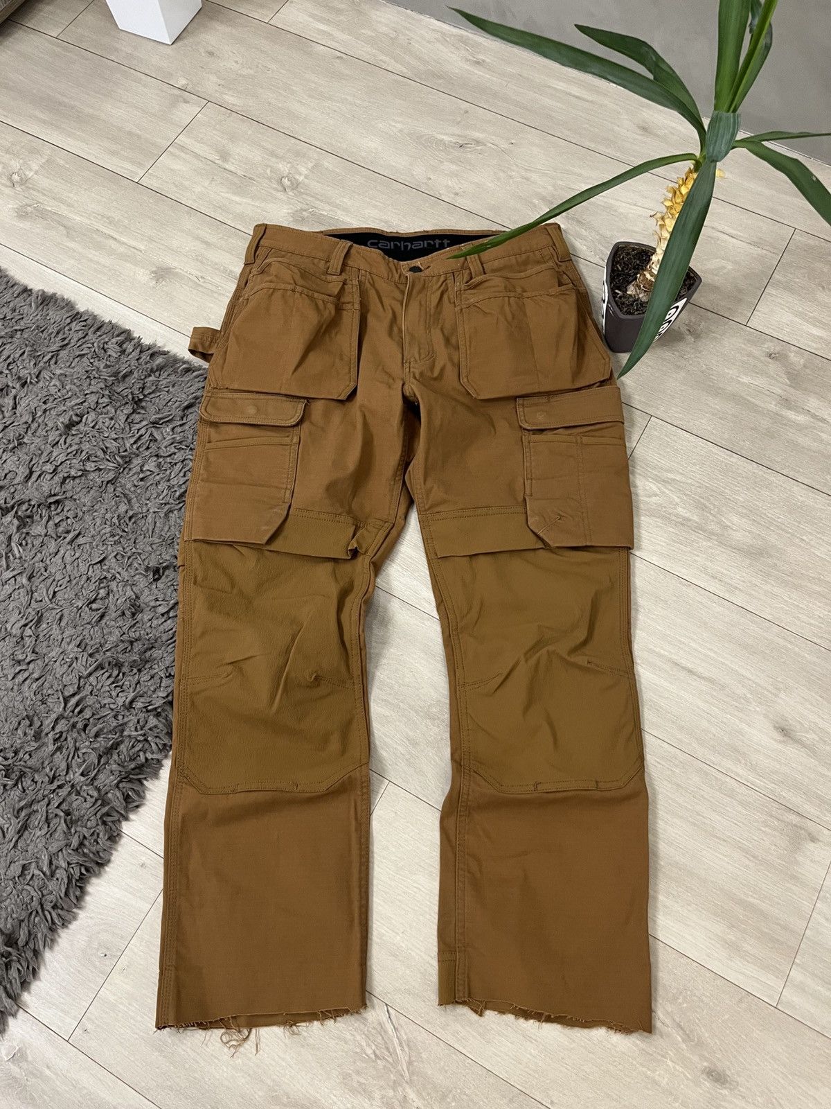 Carhartt 🔥90’s Carhartt Double Knee Cargo Y2k Carpenters Work Pants Size US 34 / EU 50 - 4 Thumbnail