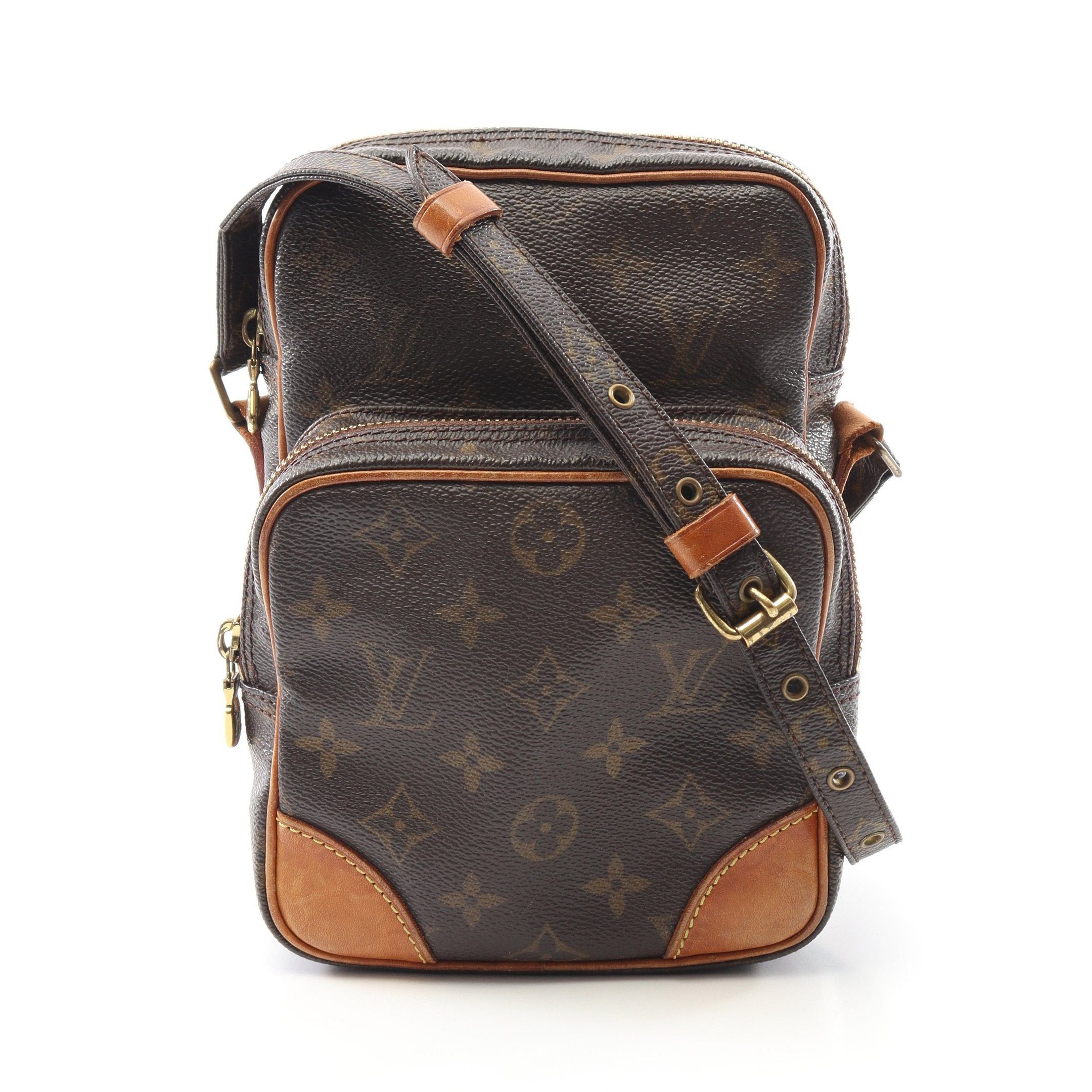 Louis Vuitton Louis Vuitton Amazon Monogram Shoulder Bag Leather Brown Size ONE SIZE - 1 Thumbnail