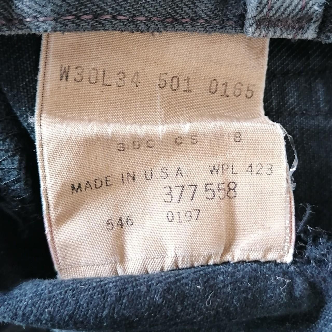 Levi's Vintage Levi's 501 USA Made 90s black Size US 30 / EU 46 - 5 Thumbnail