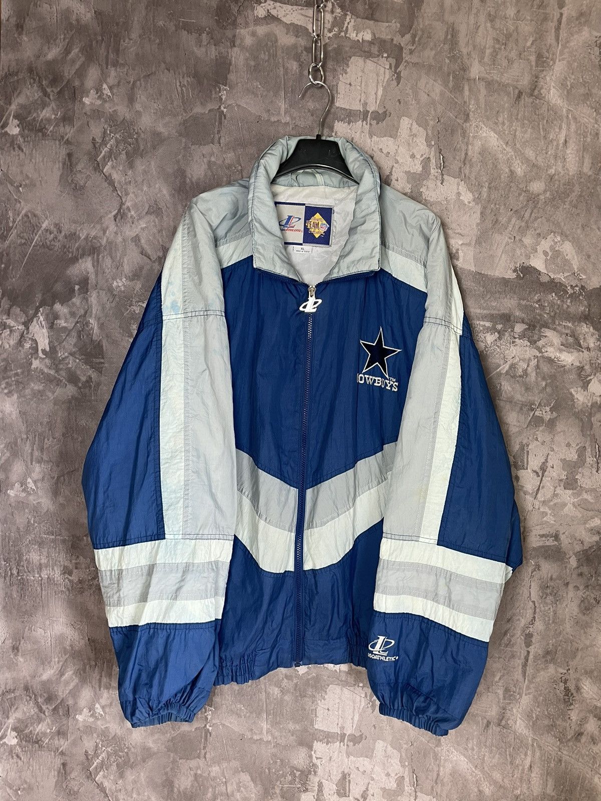 Logo Athletic × NFL × Vintage Vintage Cowboys Logo Athletic Vintage 90s Rare light jacket Size US XL / EU 56 / 4 - 2 Thumbnail
