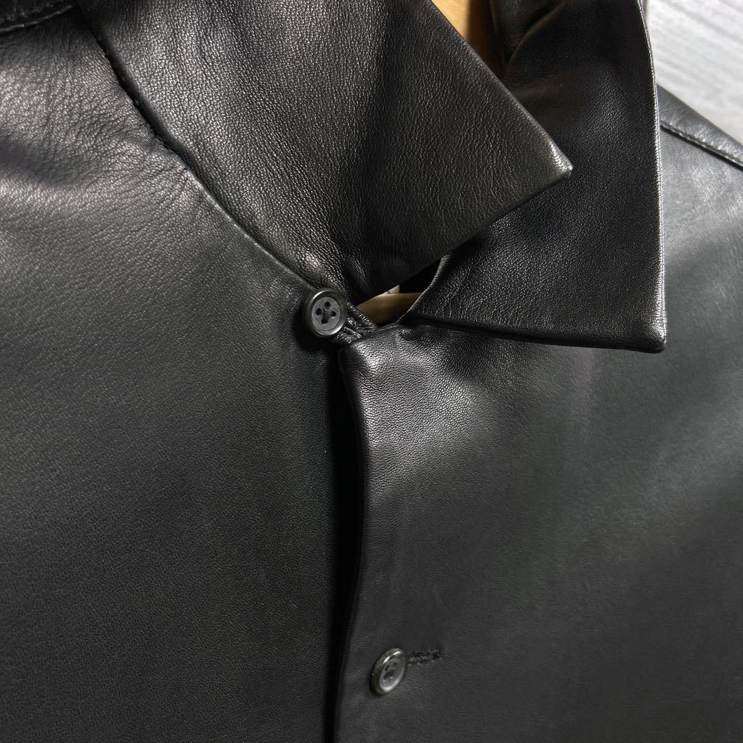 Yohji Yamamoto yohji yamamoto pour homme short sleeve shirt sheep leather Size US L / EU 52-54 / 3 - 6 Thumbnail