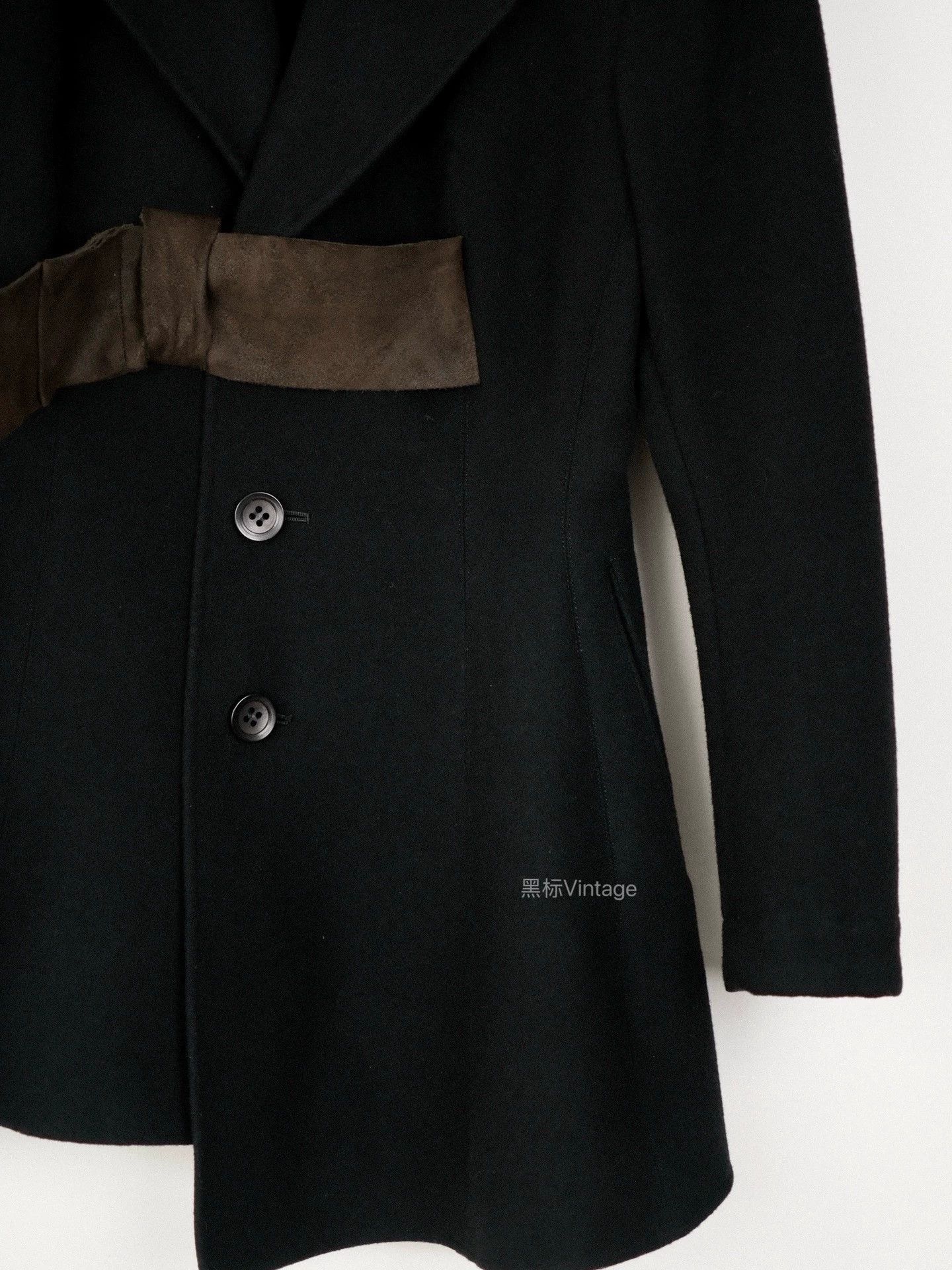 Yohji Yamamoto Yohji Yamamoto 88AW Maru Monji Asymmetric Jacket Size S / US 4 / IT 40 - 5 Thumbnail