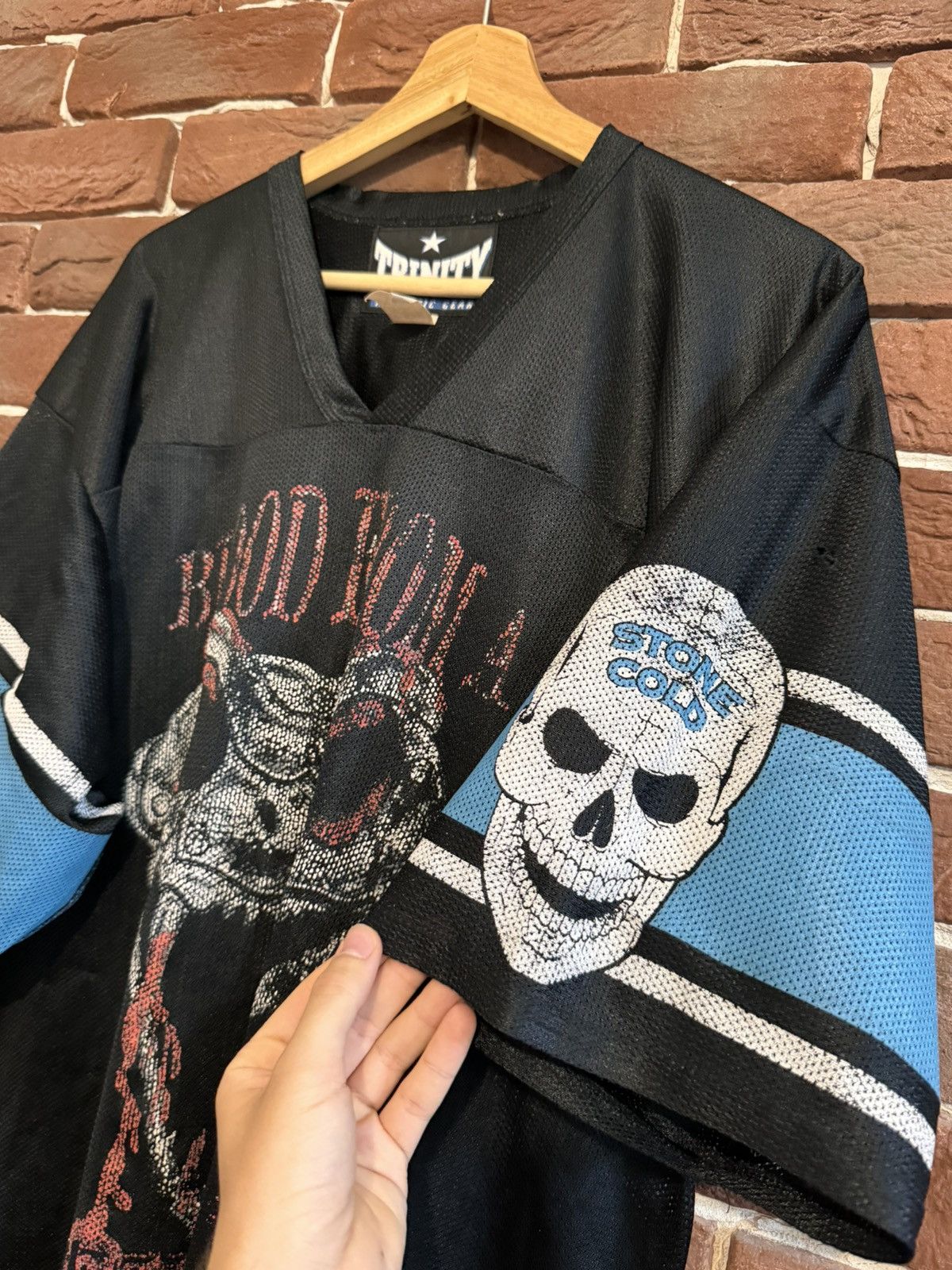 Rap Tees Vintage 90s WWF Stone Cold Steve Austin Snake Jersey L Size US L / EU 52-54 / 3 - 4 Thumbnail