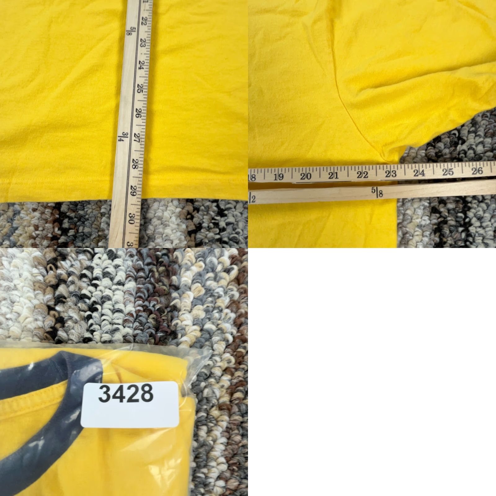 Chaps VINTAGE Chaps Shirt Men XL Yellow Blue Tee Spell Out Y2K Adult T * Size US XL / EU 56 / 4 - 8 Thumbnail