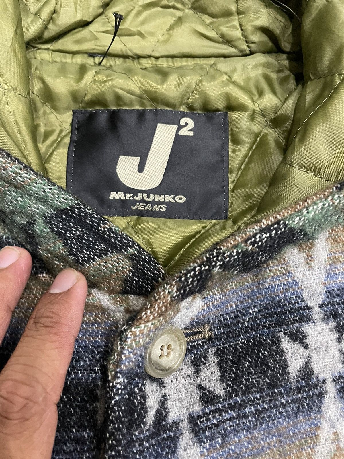 Japanese Brand × Junko Shimada RARE JUNKO SHIMADA JAPAN TRIBE NAVAJO WOOL HOODIE JACKET Size US L / EU 52-54 / 3 - 6 Thumbnail
