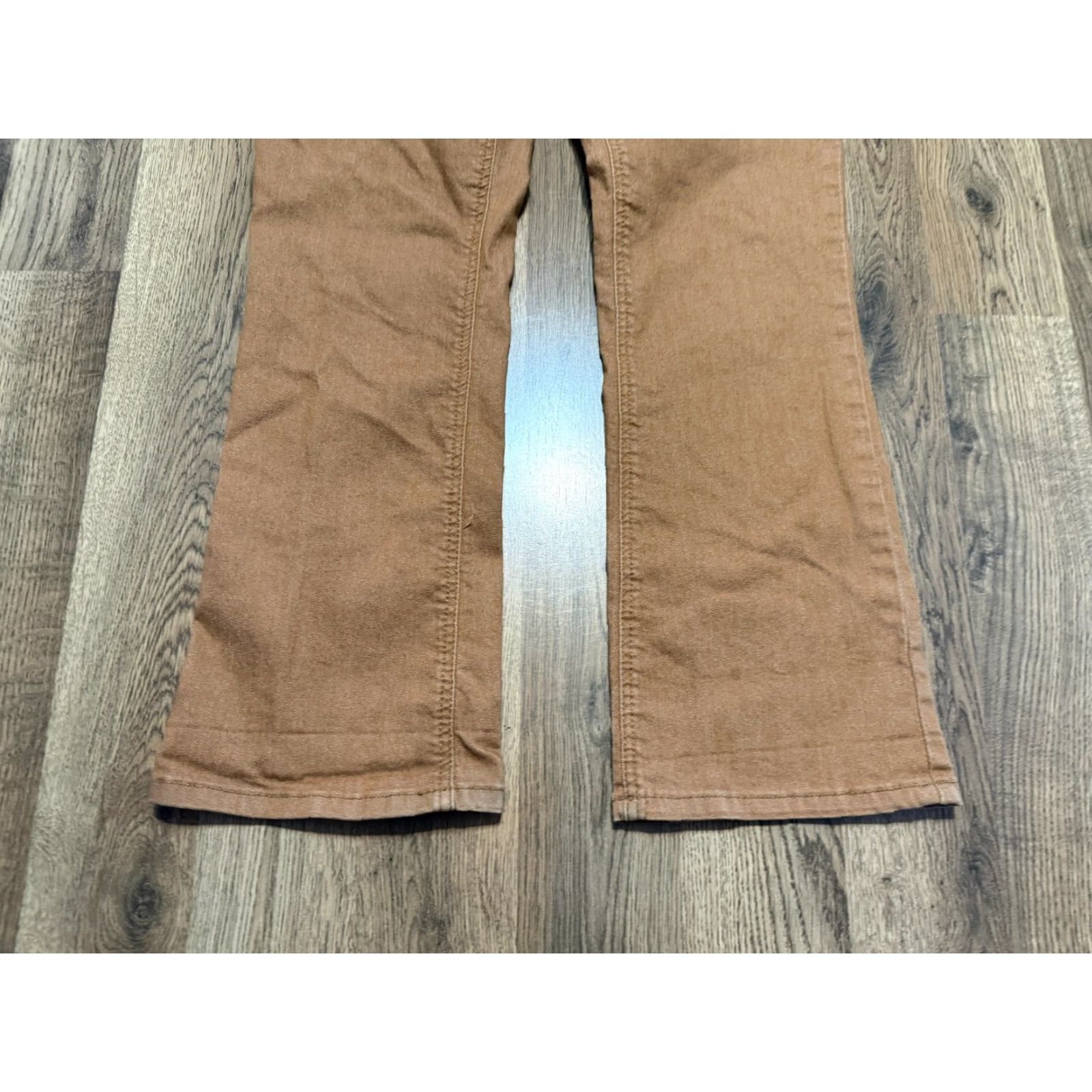 Vintage DG2 Pants Women 8P Petite Brown Khaki Straight Fit Mid Rise Pockets Casual Shirt? Size 30" / US 8 / IT 44 - 3 Thumbnail