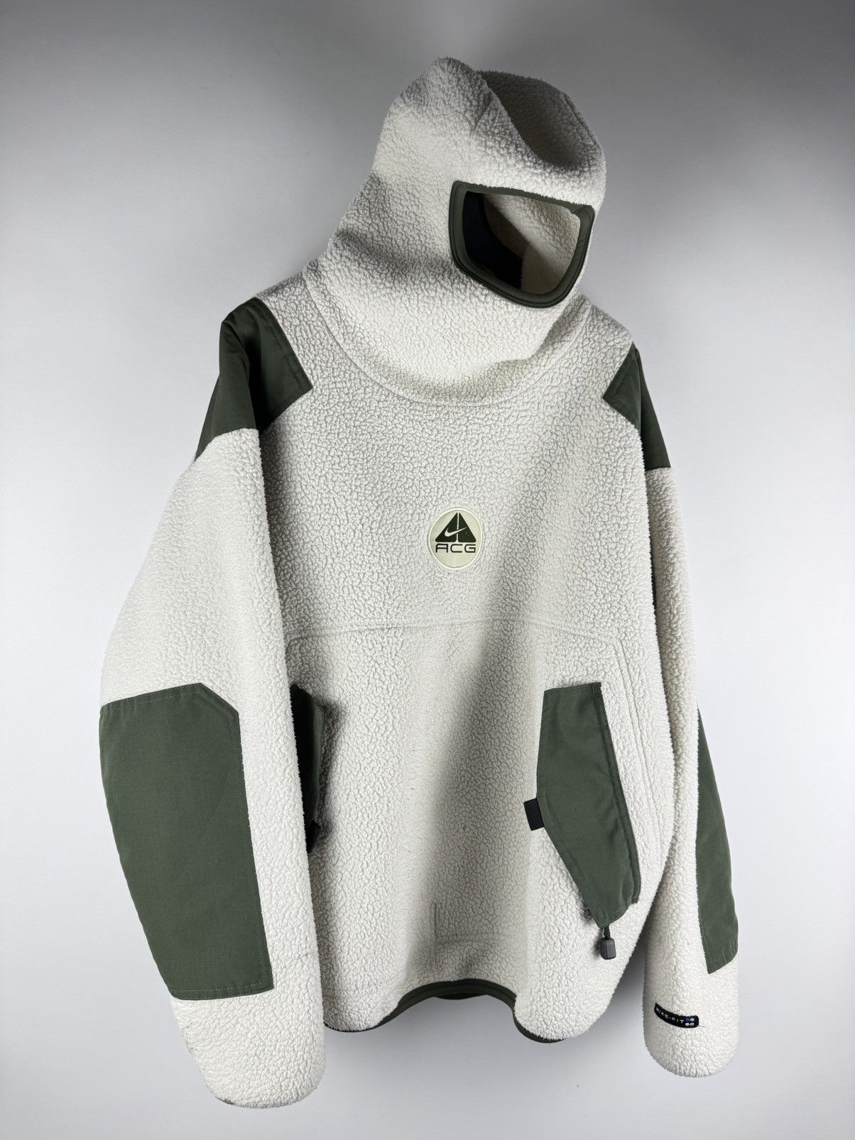 Nike Vintage 90s Nike ACG Ninja Fleece Thermal Layer 2 Hoodie 🇺🇸 Size US M / EU 48-50 / 2 - 1 Thumbnail