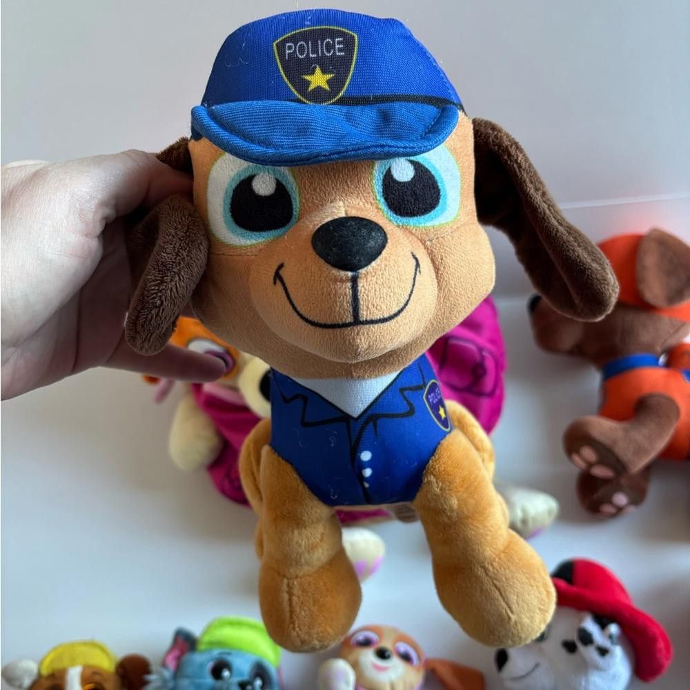 Designer Lot of 9 Paw Patrol Plush Dogs + 1 Bonus Needing Sewing Size ONE SIZE - 3 Thumbnail