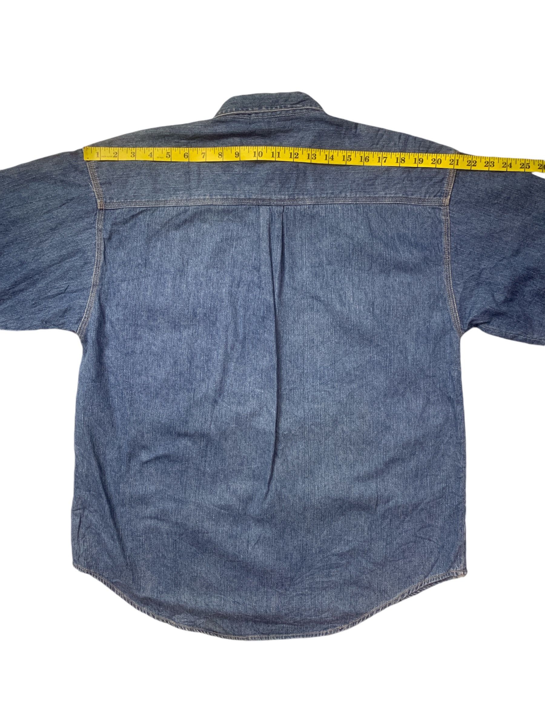Japanese Brand × Vintage Rare Design Pract Studio Satisfaction Soft Denim Shirts Size US M / EU 48-50 / 2 - 11 Thumbnail