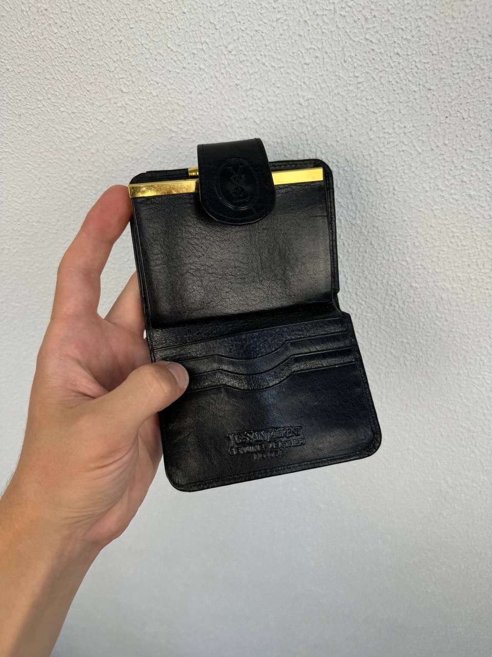 Vintage × Yves Saint Laurent Yvette Saint Laurent Vintage 90s Leather Wallet Size ONE SIZE - 4 Thumbnail