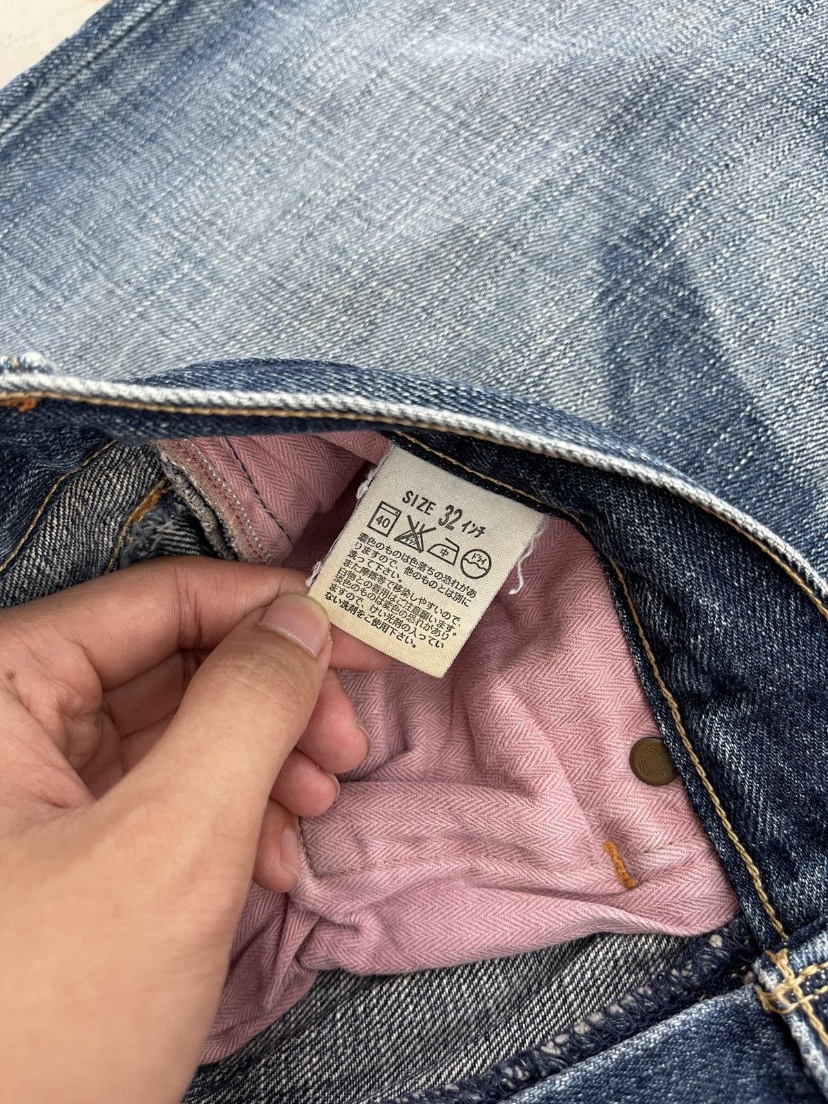 Levi's × Levi's Vintage Clothing × Vintage Levi’s 552 Vintage Y2K Faded Blue Denim Jeans Size US 32 / EU 48 - 10 Thumbnail