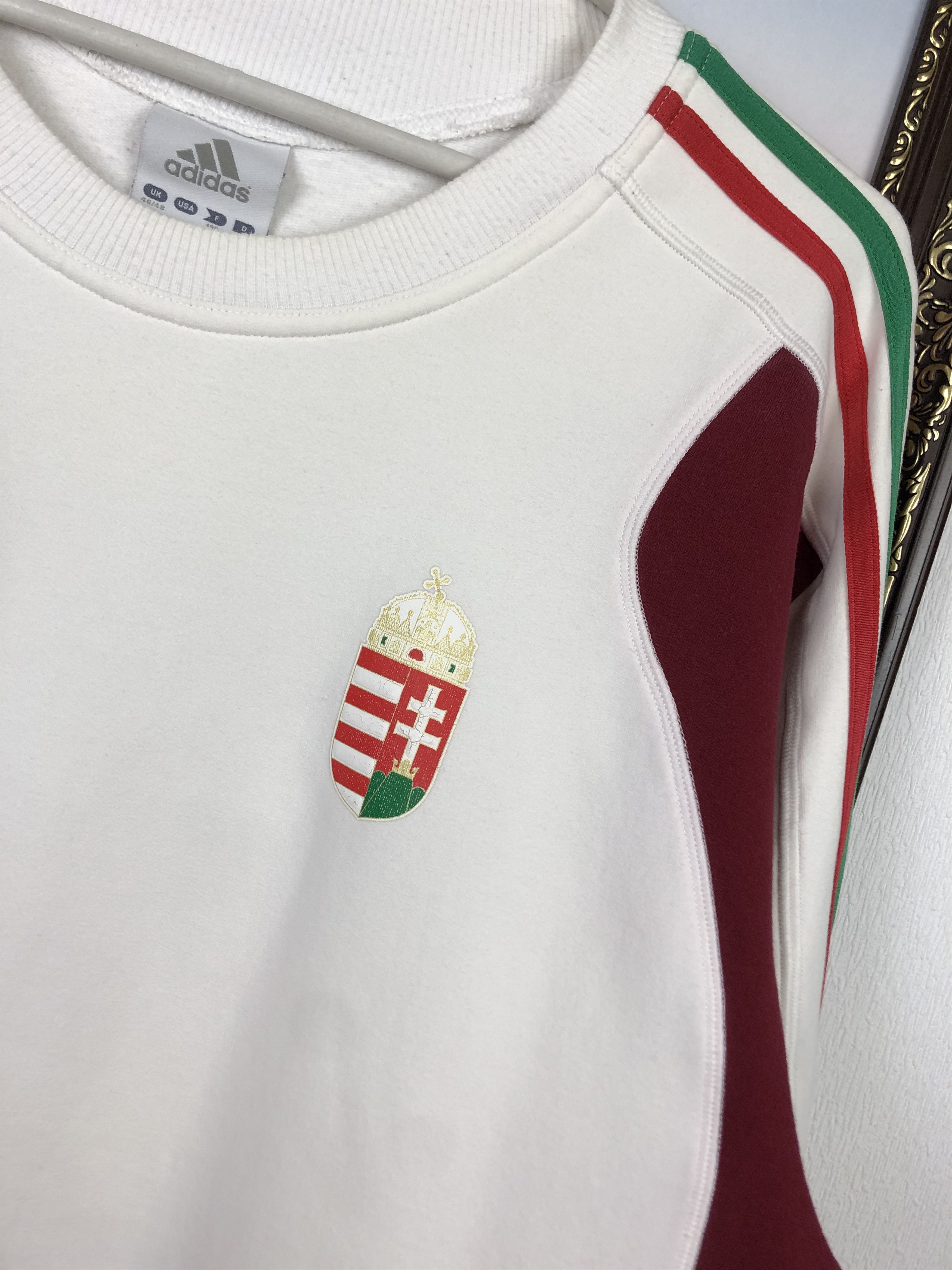 Adidas × Vintage Vintage Adidas Hungary Football Sweatshirt Soccer Track Top Size US XL / EU 56 / 4 - 3 Thumbnail