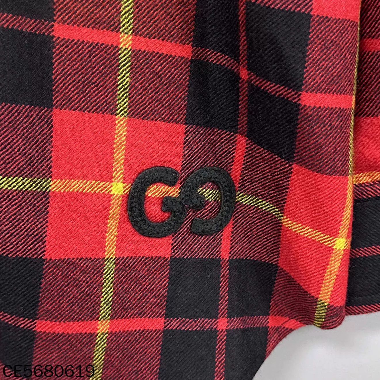 Gucci GUCCI Red Black Checkered Double G Shirt 38 Size XS / US 0-2 / IT 36-38 - 7 Thumbnail