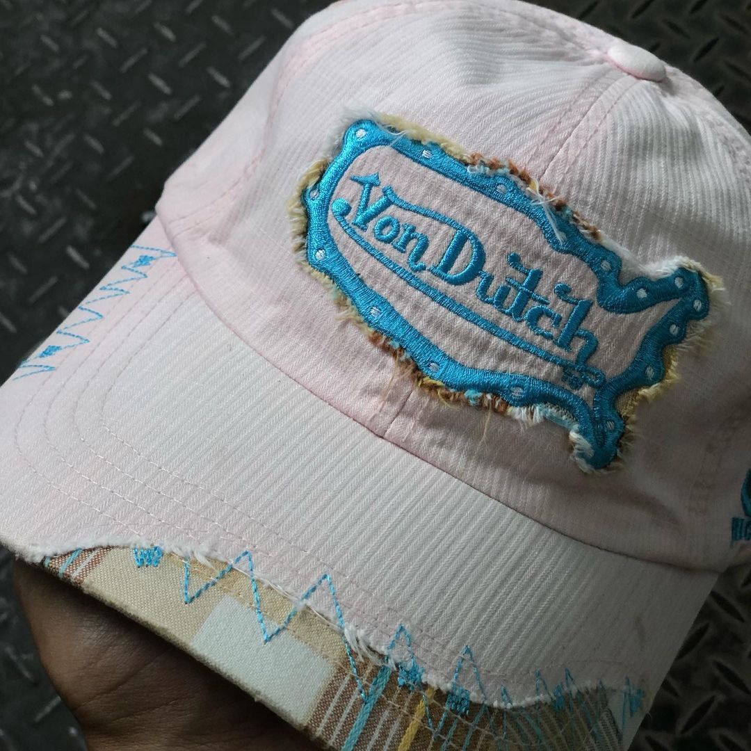 Vintage Vintage Vondutch Eric Bostrom Soft Pink Ripped Distressed Size ONE SIZE - 4 Thumbnail