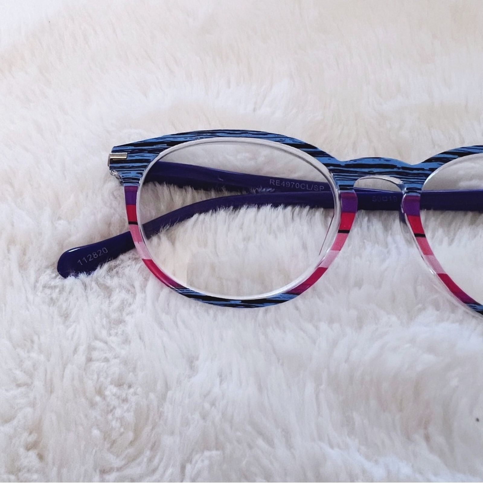 Other Zoe Blue Multi-Color Round Reader Glasses Size ONE SIZE - 2 Thumbnail