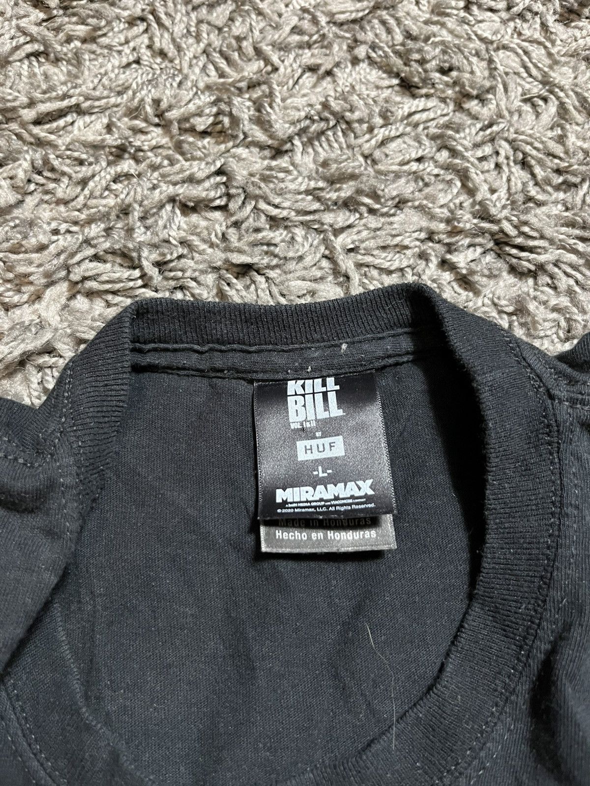 Huf HUF X KILL BILL PROMO COTTON FILM PRINTED BLACK T-SHIRT Size US L / EU 52-54 / 3 - 3 Thumbnail