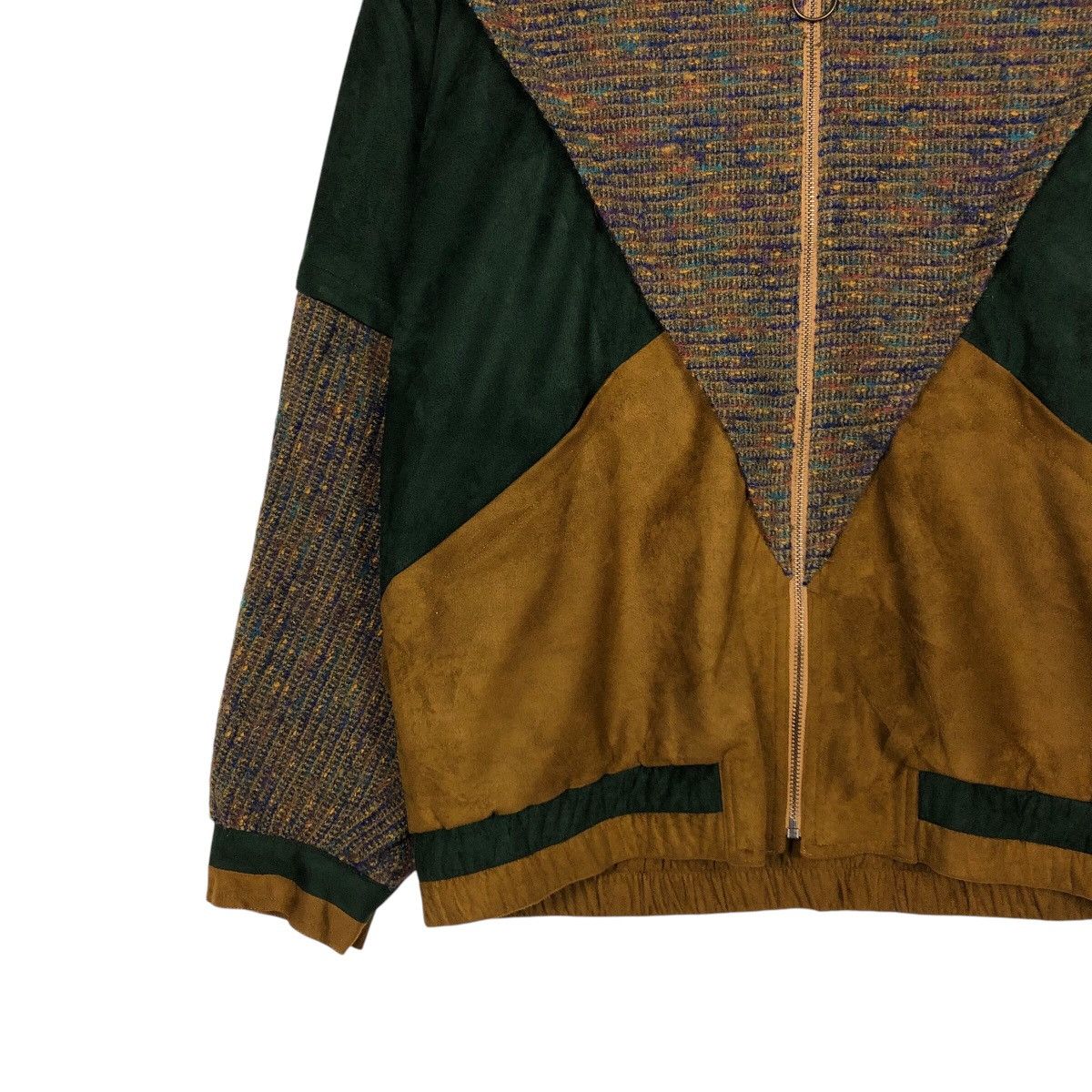 Japanese Brand 📌Vintage Bomber Jacket Patchwork Lunna Issey Miyake Size US M / EU 48-50 / 2 - 5 Thumbnail