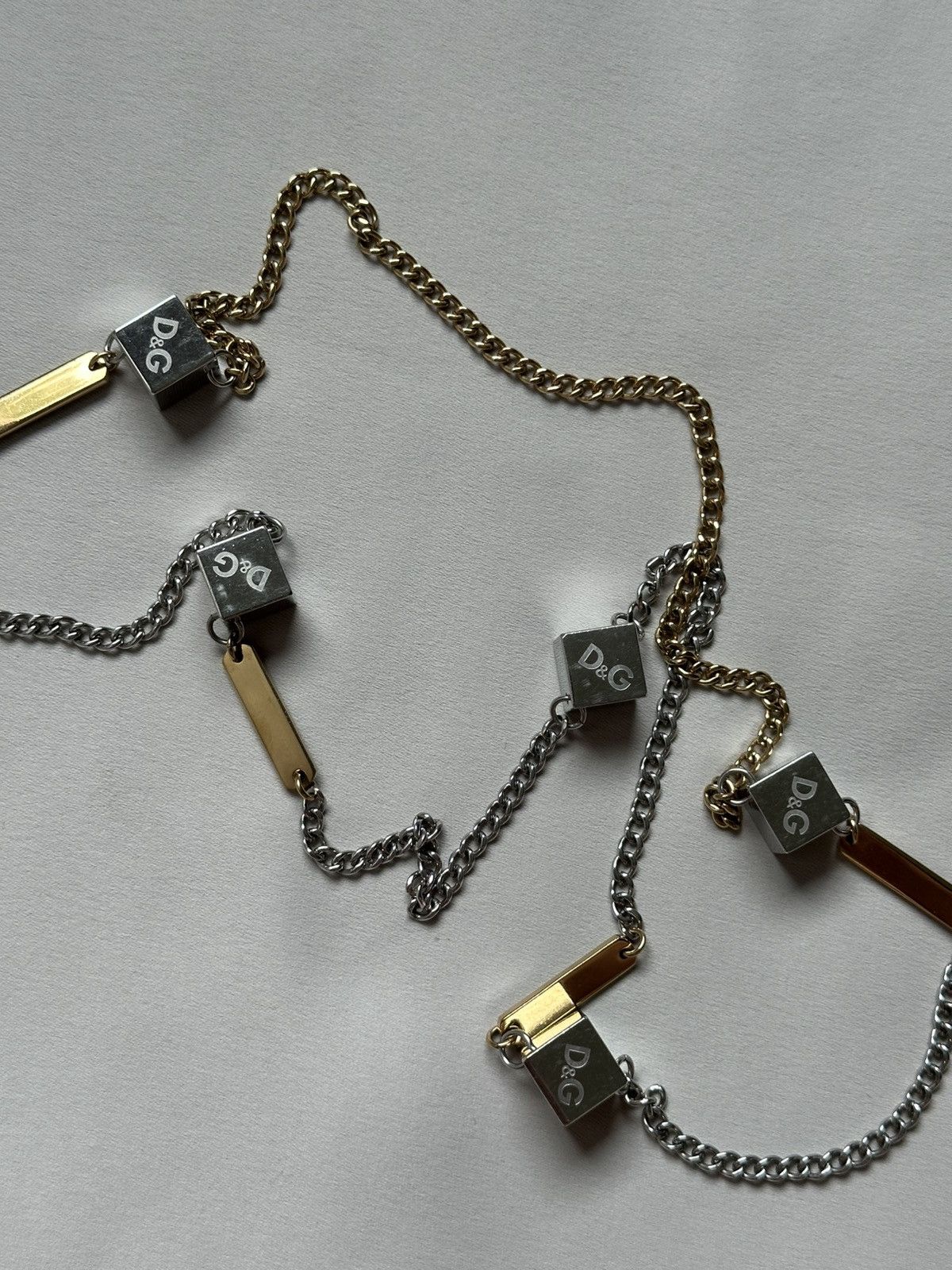 Dolce & Gabbana Dolce and Gabbana D&G jewels 00’s silver/gold steel necklace Size ONE SIZE - 4 Thumbnail