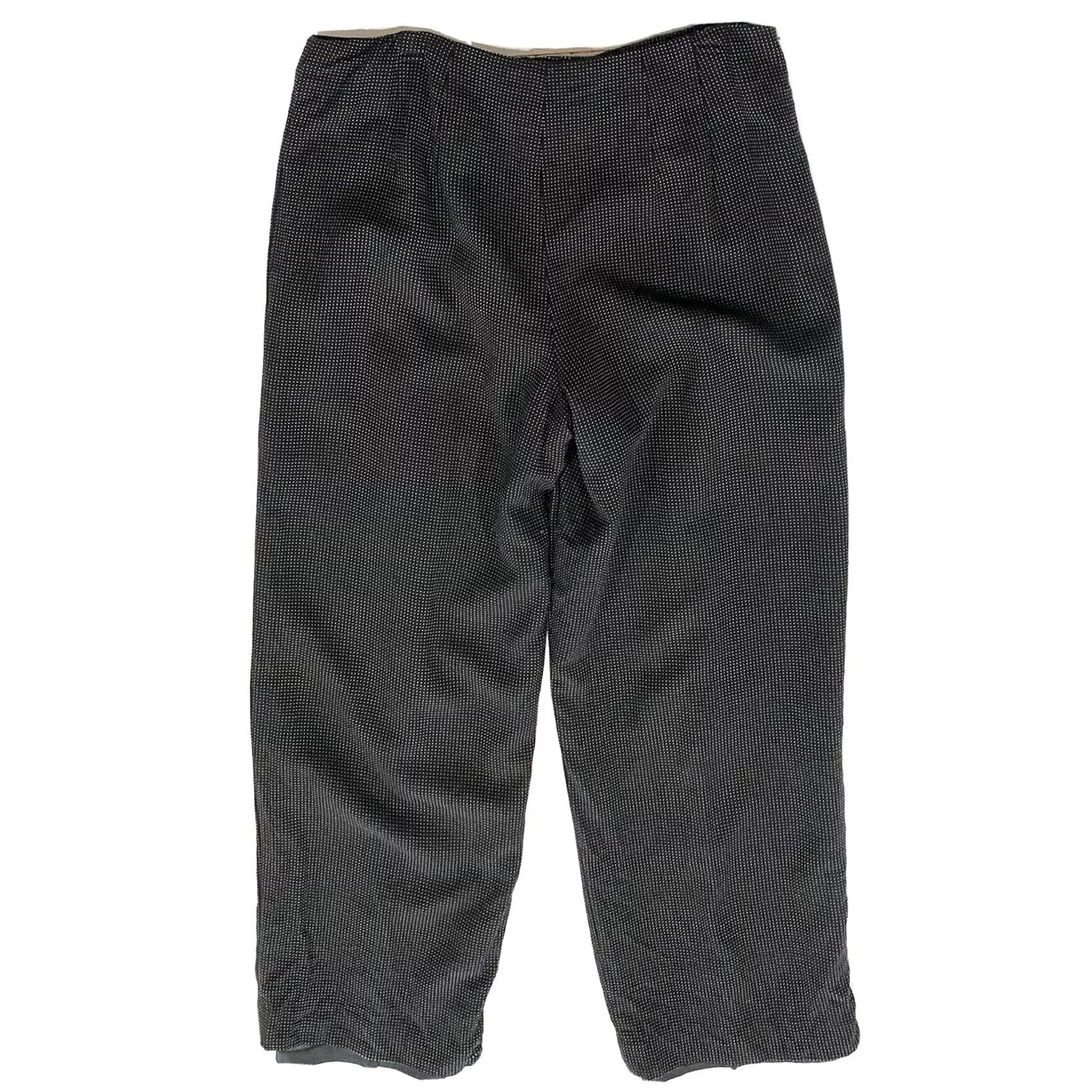 Talbots VINTAGE Talbots Dress Pants Black Wool Blend Dot Print Petites 8P Women’s Tapered Dress Pants Women’s Size 29" - 4 Thumbnail