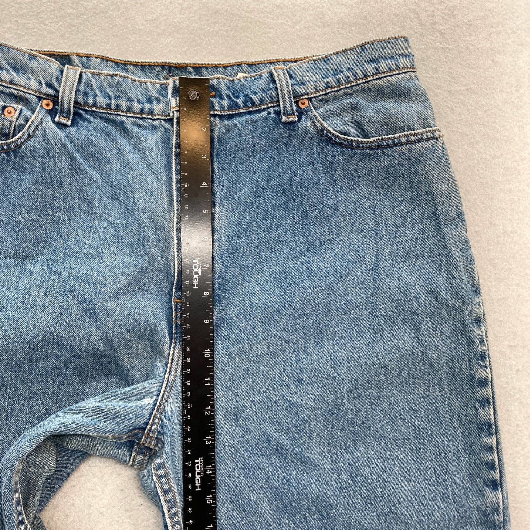 Levi's Vintage Levi's 550 Jeans Women's 18W Relaxed Tapered Blue Denim 1998 USA 5-Pocket 30in Inseam Jeans Womens Boys Girls Mens Size 40" / US 18 - 7 Thumbnail