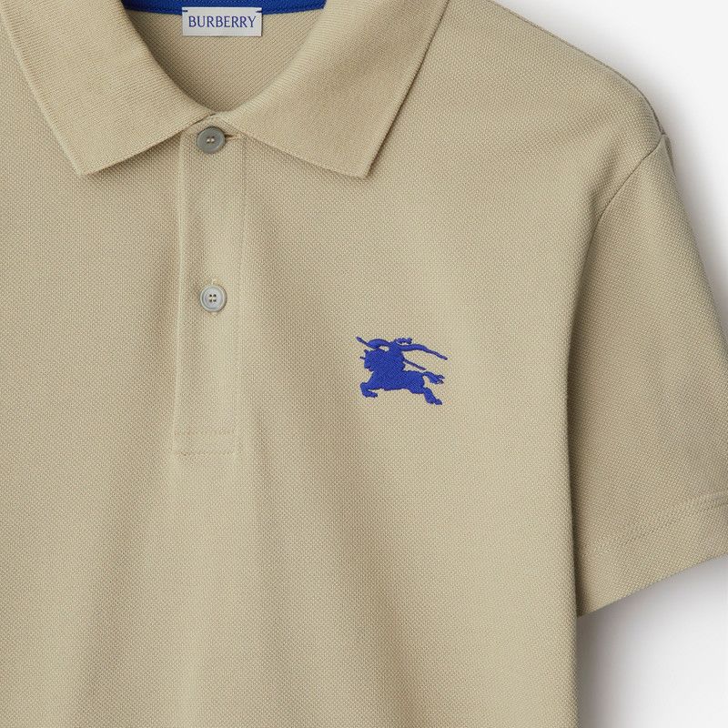Burberry o1B3y1r0426 Cotton Polo Shirt in Beige Size US M / EU 48-50 / 2 - 7 Thumbnail