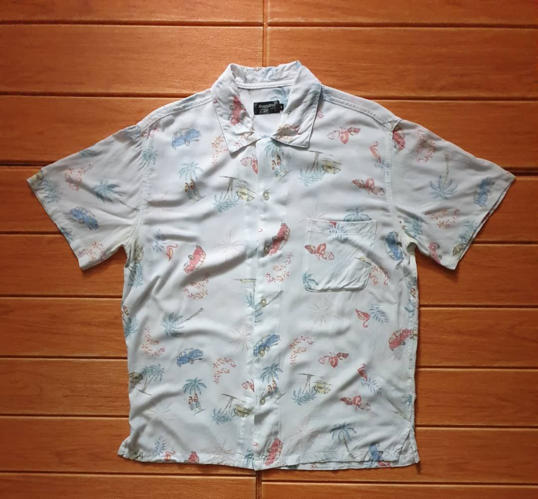 Japanese Brand Thruxton 100% rayon Japanese Hawaiian shirt Size US L / EU 52-54 / 3 - 1 Thumbnail