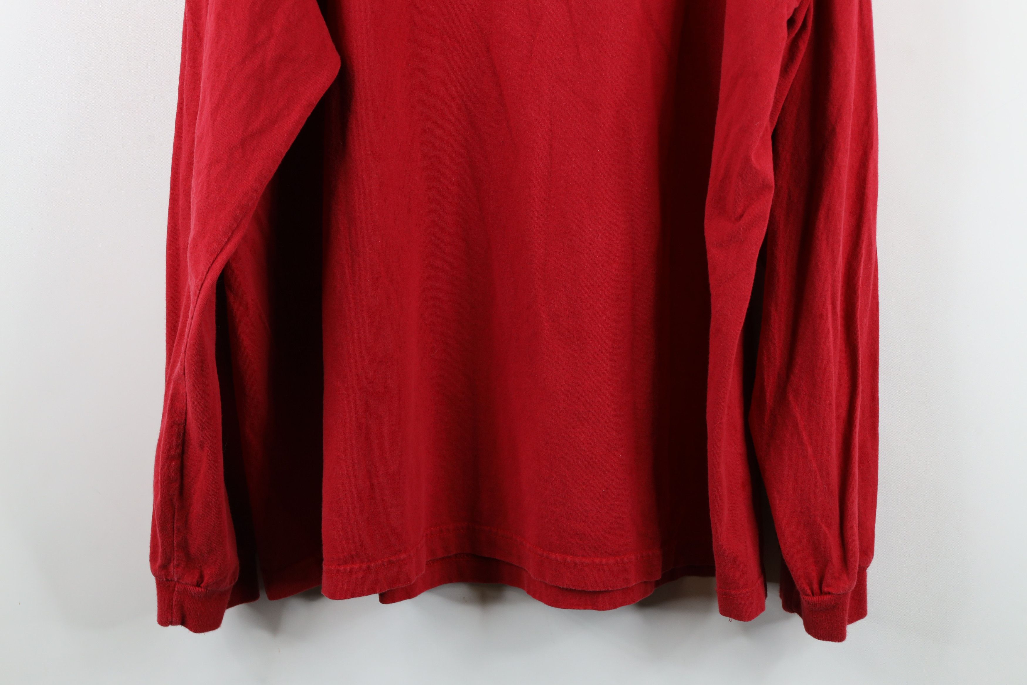 Nautica × Vintage Vintage 90s Nautica Out Striped Long Sleeve T-Shirt Red Size US XL / EU 56 / 4 - 11 Thumbnail