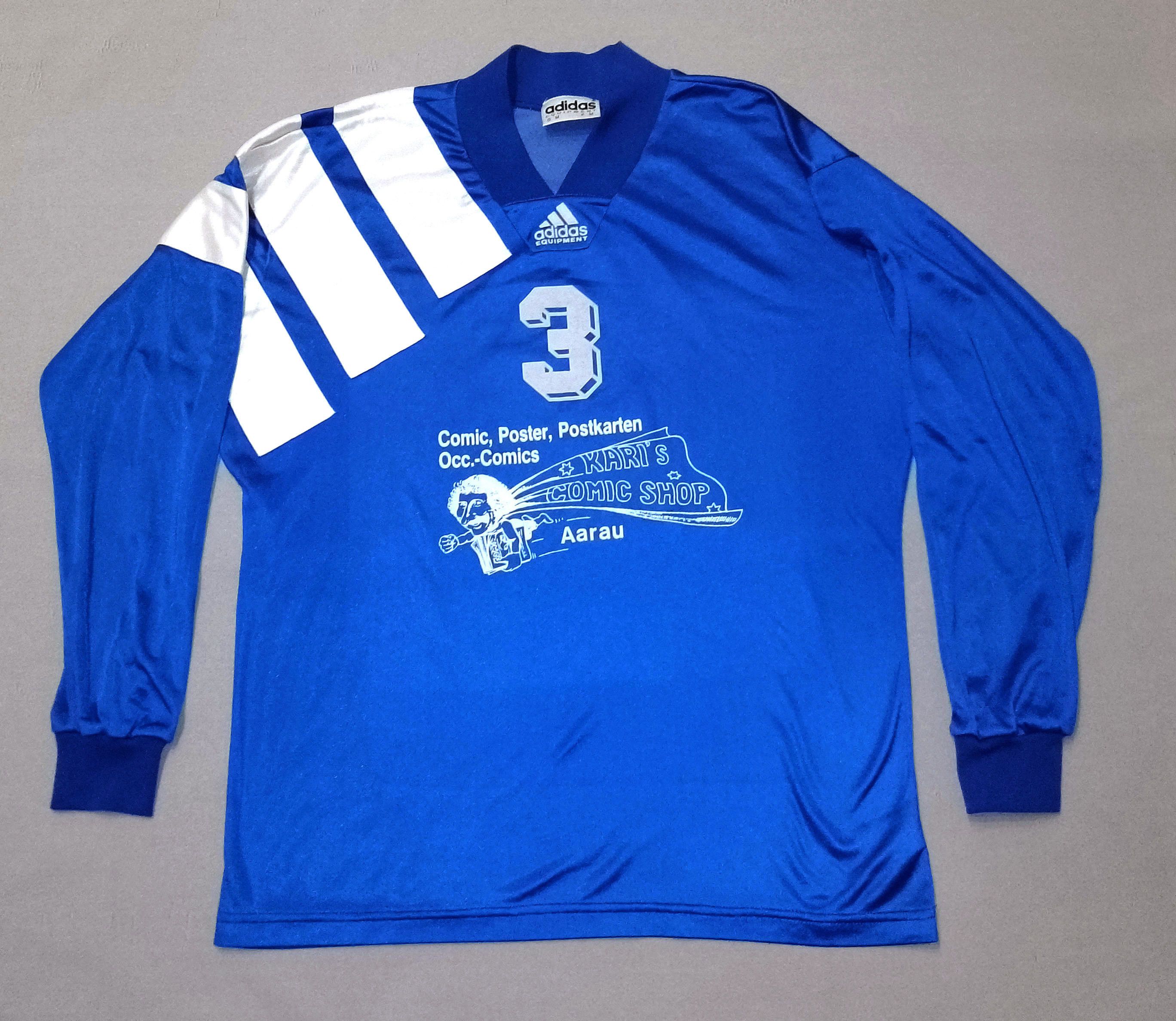 Adidas Vintage 90s Adidas Equipment Football Shirt Size US M / EU 48-50 / 2 - 1 Thumbnail