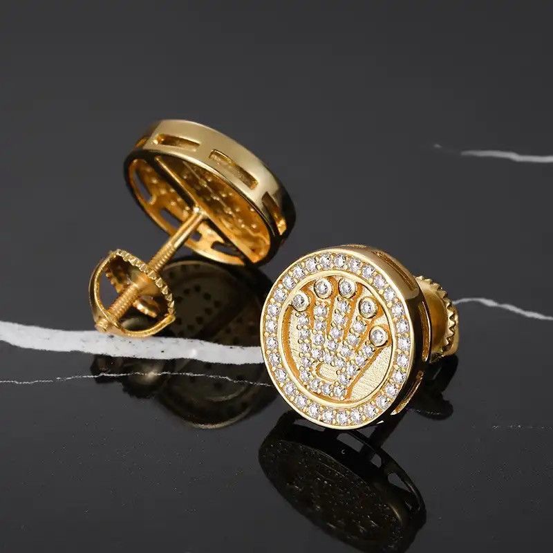 Jewelry Classics Crown Stud Earrings Size ONE SIZE - 1 Thumbnail
