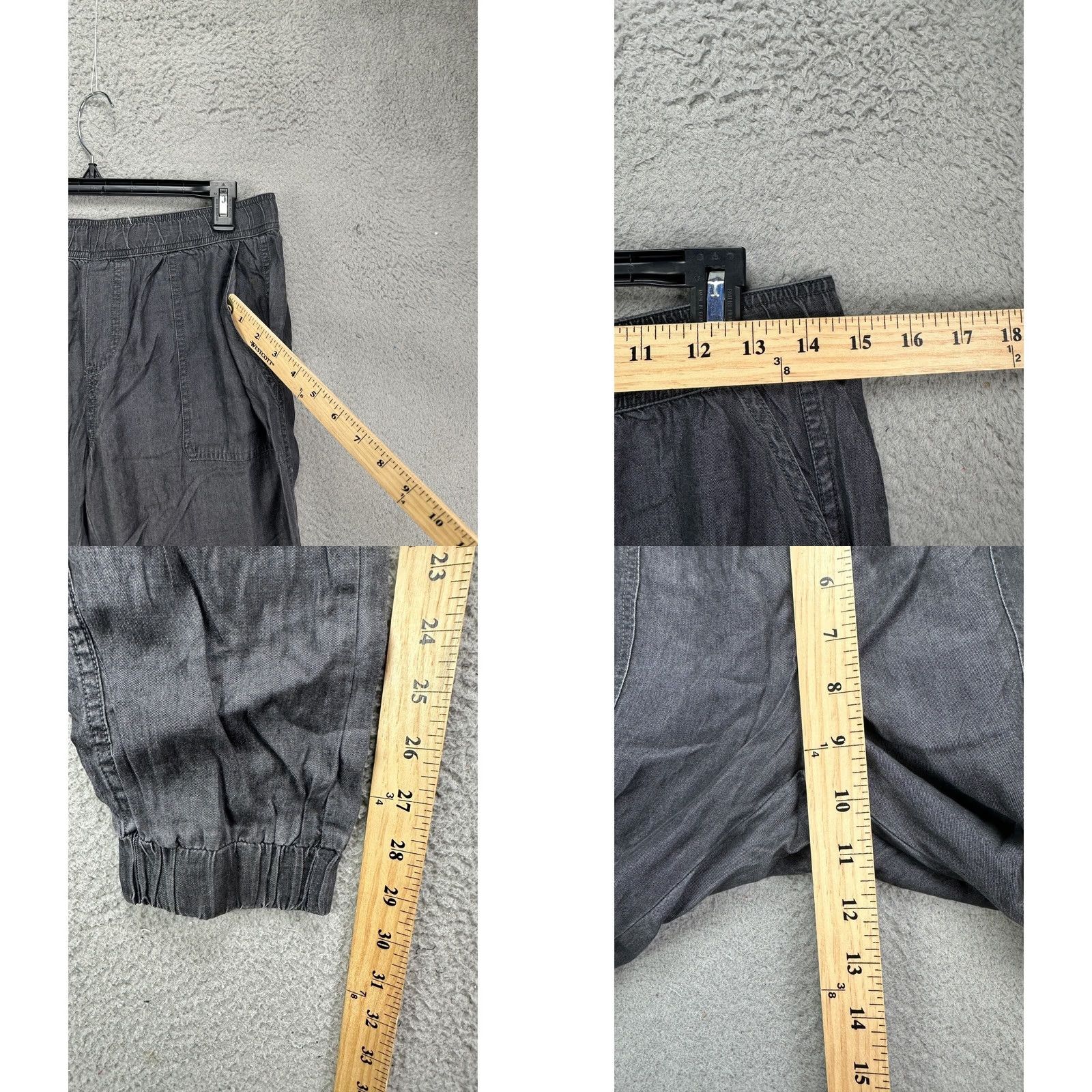 Prana PrAna Jogger Pants Ladies Small Gray Lightweight Pull On Size 28" / US 6 / IT 42 - 8 Thumbnail