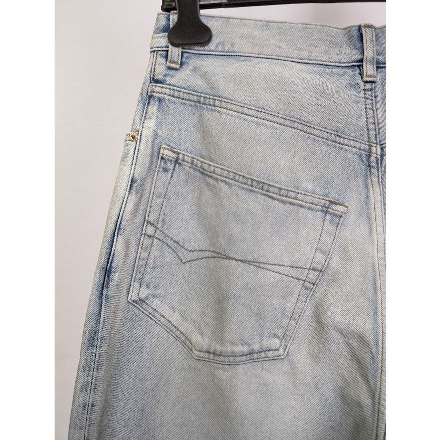 Balenciaga o1rshd1 Organic Japanese Twill Sticker Baggy Pant Dirty Blue Size US 30 / EU 46 - 11 Thumbnail
