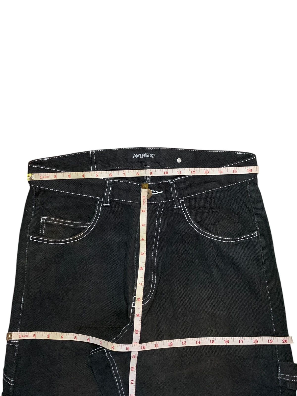 Avirex Vintage Avirex Buckle Back Carpenter Style Baggy Jeans Size US 33 - 12 Thumbnail