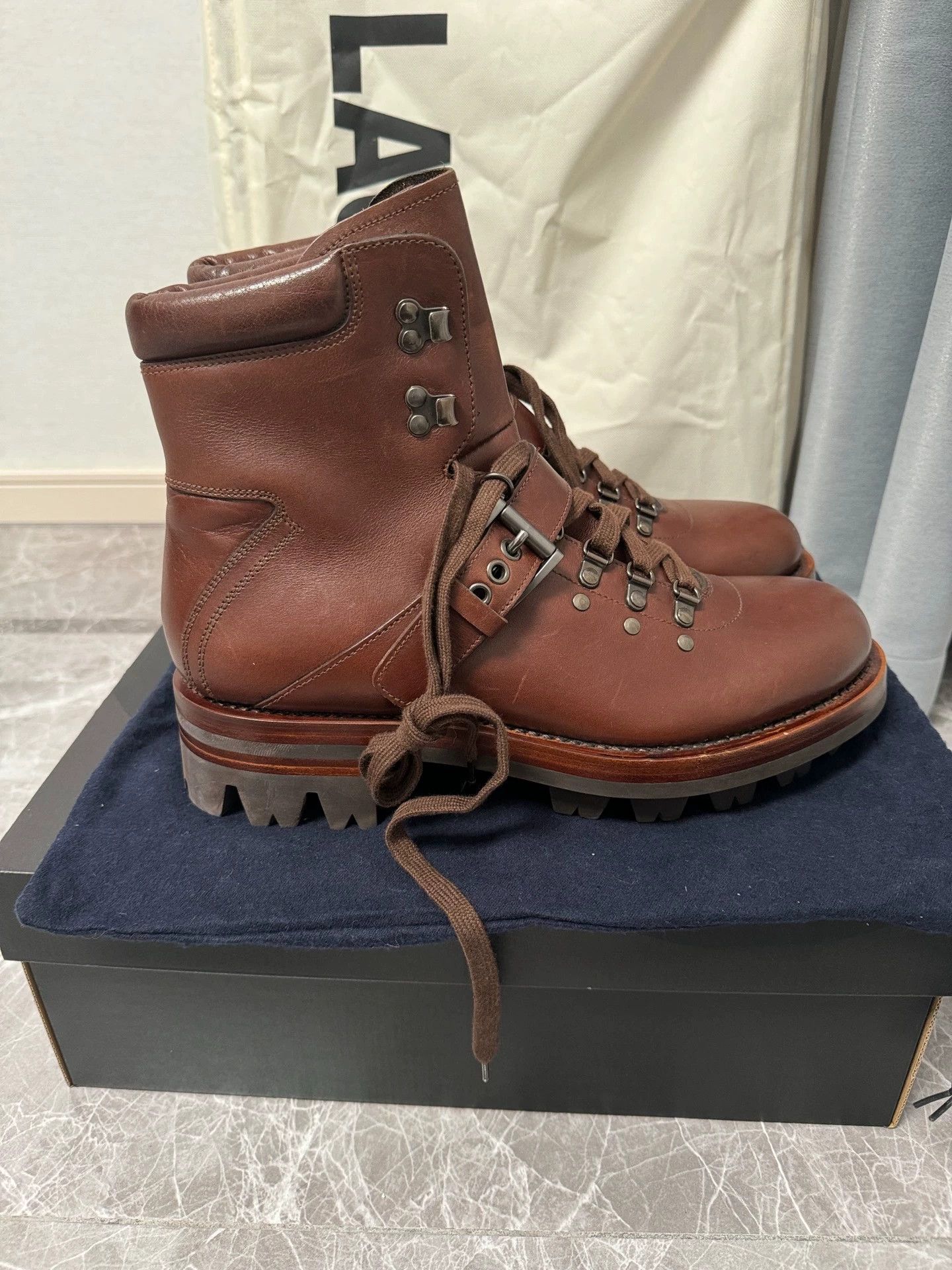 Prada Prada thick sole boots deep brown US 8.5 Size US 8.5 / EU 41-42 - 3 Thumbnail