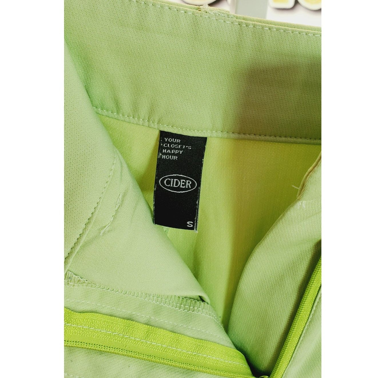 Cider Cider Green Wide Leg Dress Pants Pockets Small Size 28" / US 6 / IT 42 - 5 Thumbnail